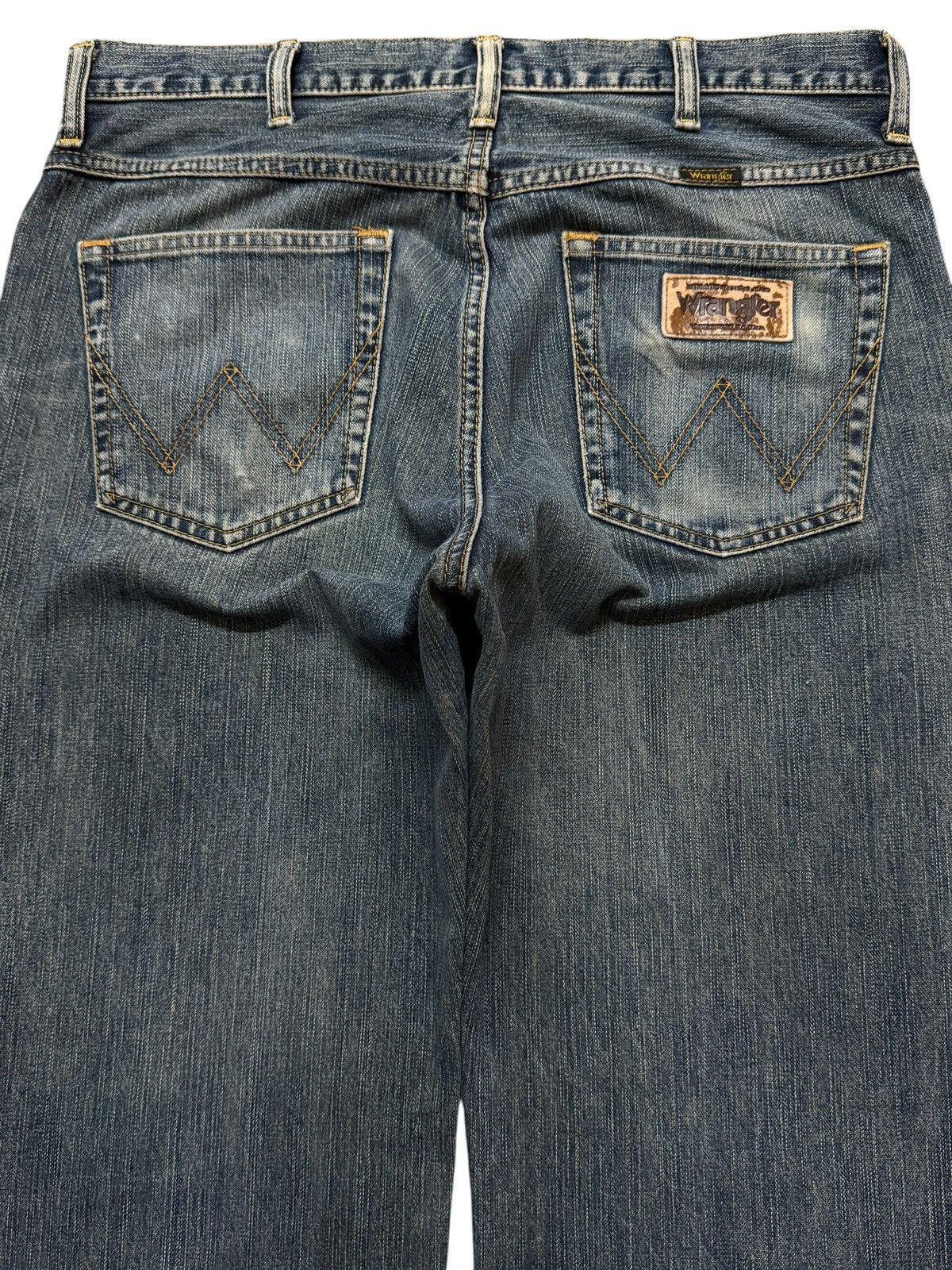 Wrangler Vintage 90s Wrangler Retro Blue Faded Wash Wide Leg Loose Size US 34 / EU 50 - 4 Thumbnail