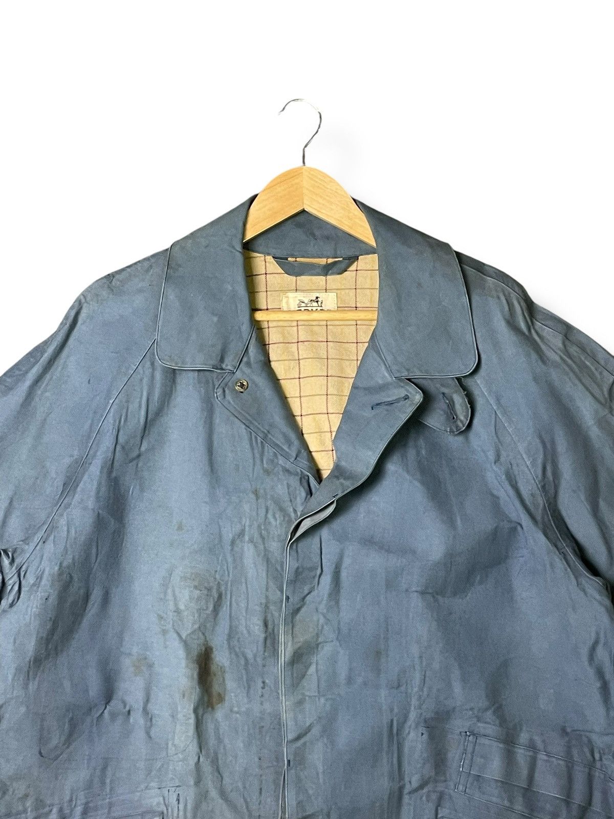 Hermes Vintage Hermes Waxed Cotton Jacket (52) Size US M / EU 48-50 / 2 - 4 Thumbnail