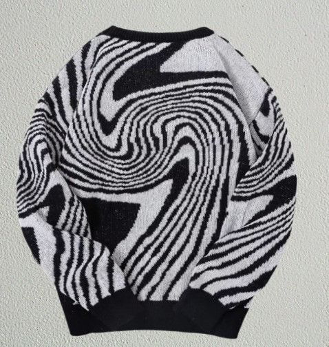 Other Streetwear Vintage Maze Sweater Jacquard Knitted Sweatshirt Size US S / EU 44-46 / 1 - 2 Thumbnail