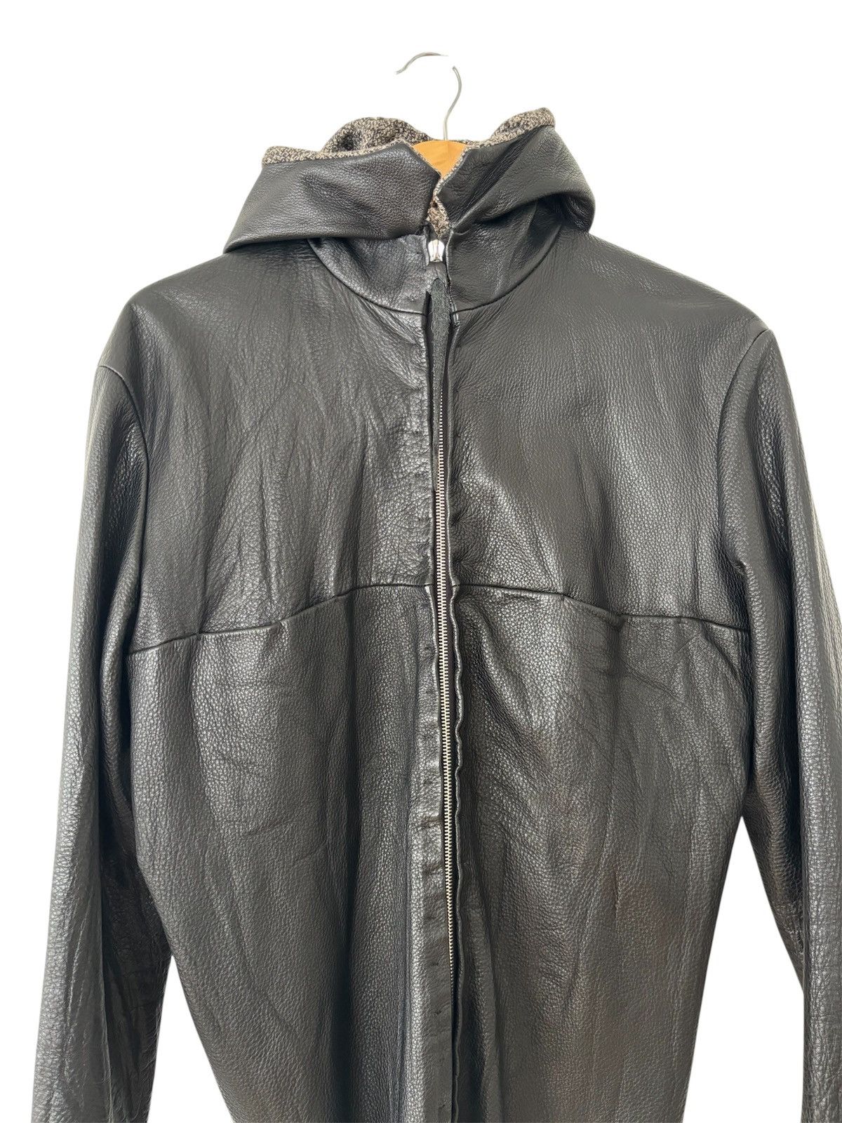 Ma+ m.a+ maurizio amadei leather hooded aviator lined Size US L / EU 52-54 / 3 - 2 Thumbnail