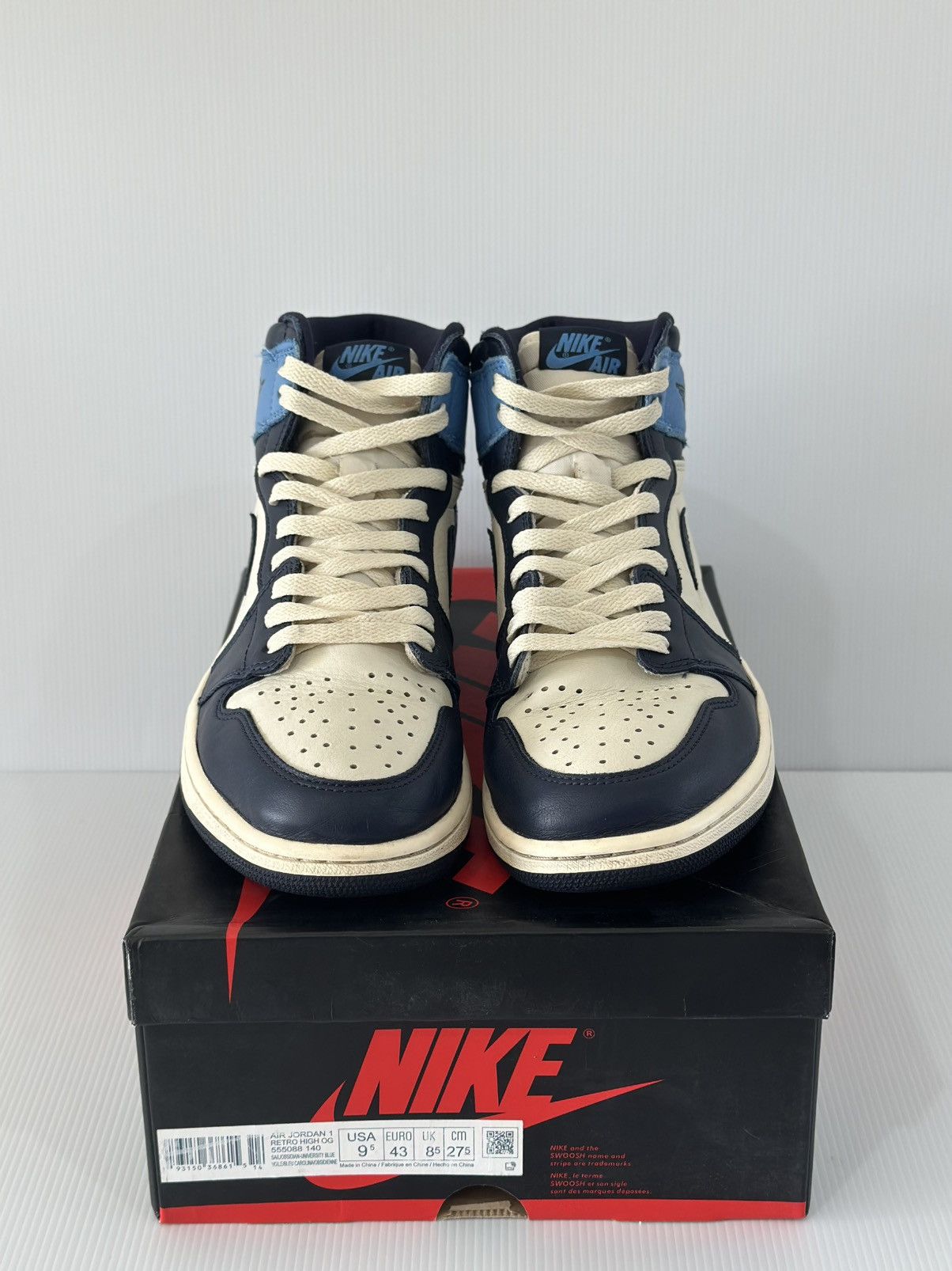 Nike Nike Jordan 1 Retro High Obsidian Size US 9.5 / EU 42-43 - 2 Thumbnail