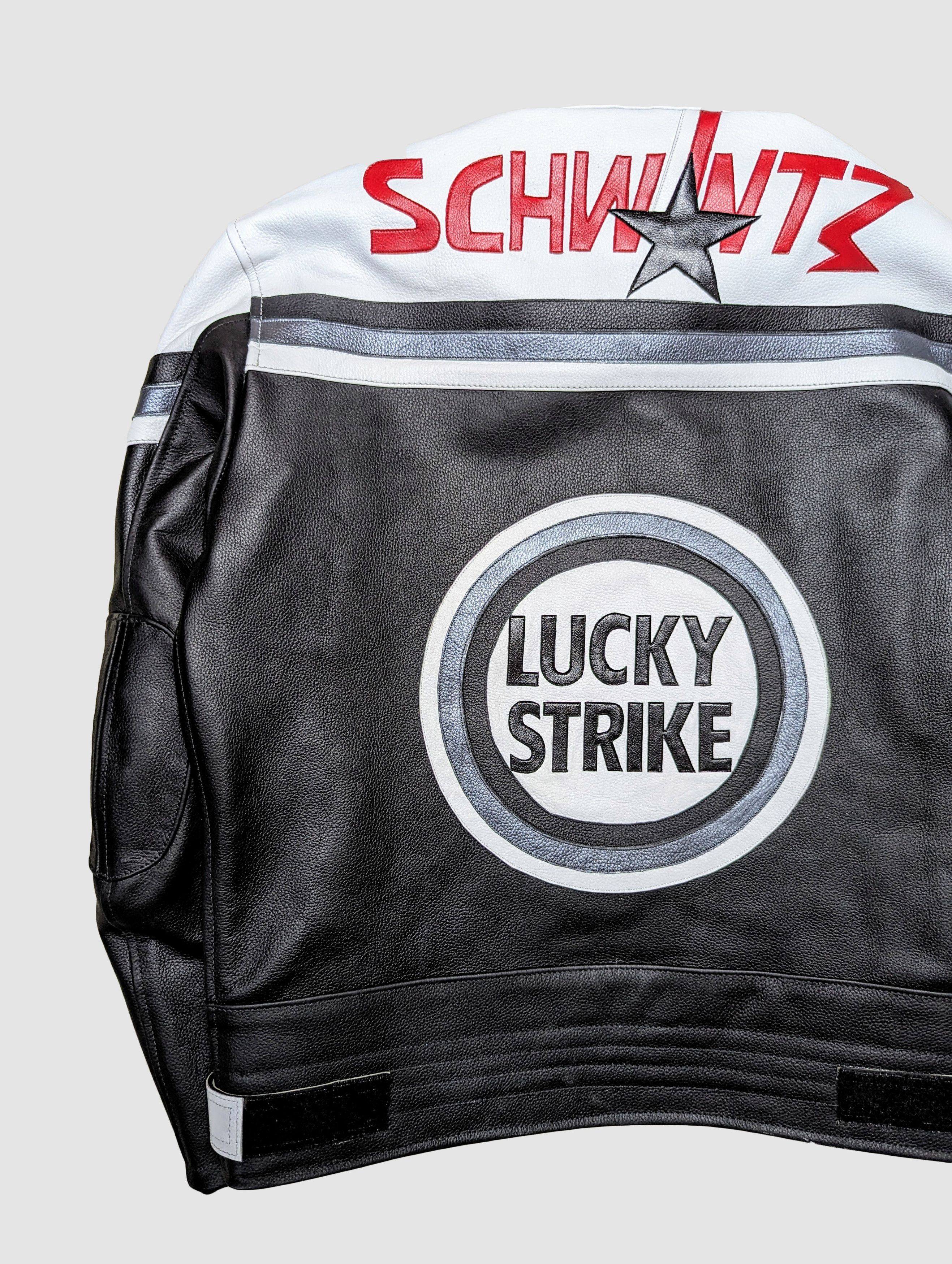 Genuine Leather LUCKY STRIKE Rare Vintage 90s Leather Jacket Size US M / EU 48-50 / 2 - 11 Thumbnail