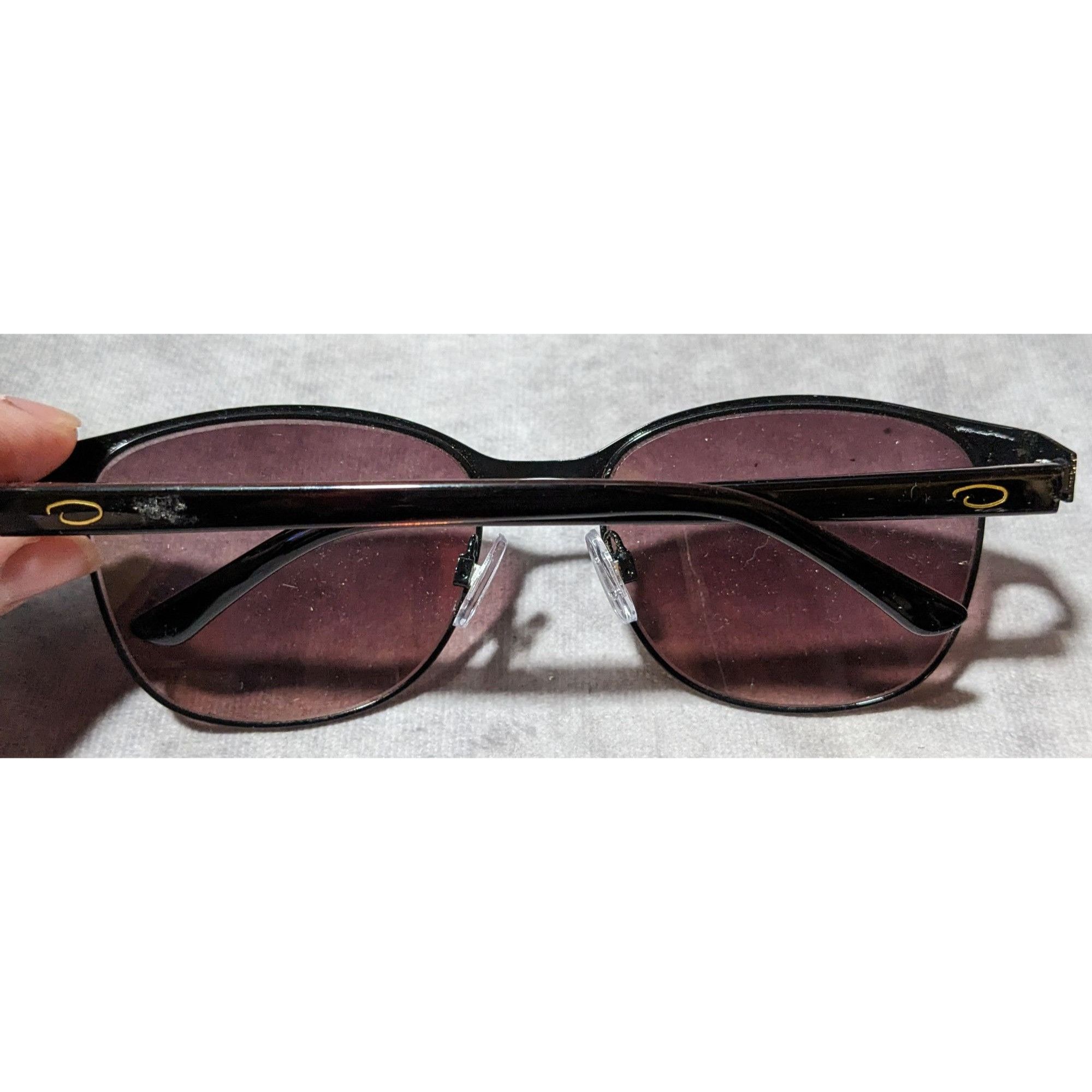 Oscar De La Renta Oscar De La Renta 3043 Brown And Black Sunglasses Size ONE SIZE - 7 Thumbnail