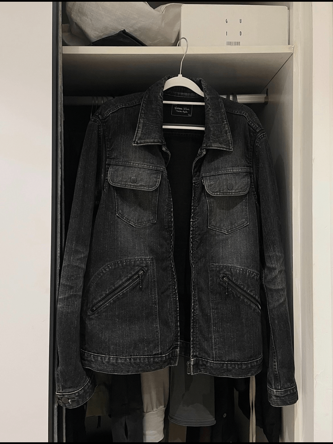 04ss number(n)ine dream zip denim black