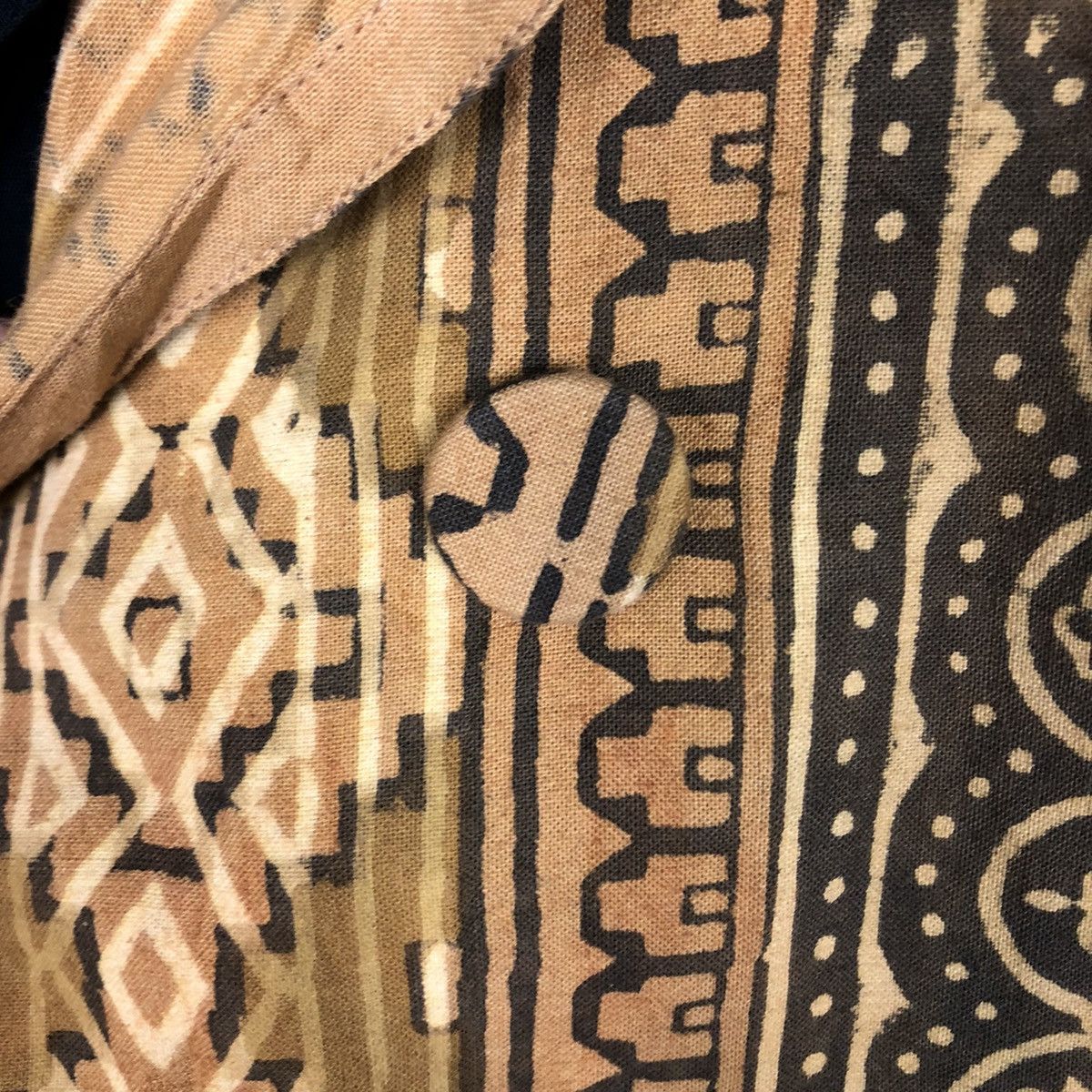 Japanese Brand × Vintage 📌Vintage Long Jacket Navajo Native Design Craft India Size US M / EU 48-50 / 2 - 18 Thumbnail