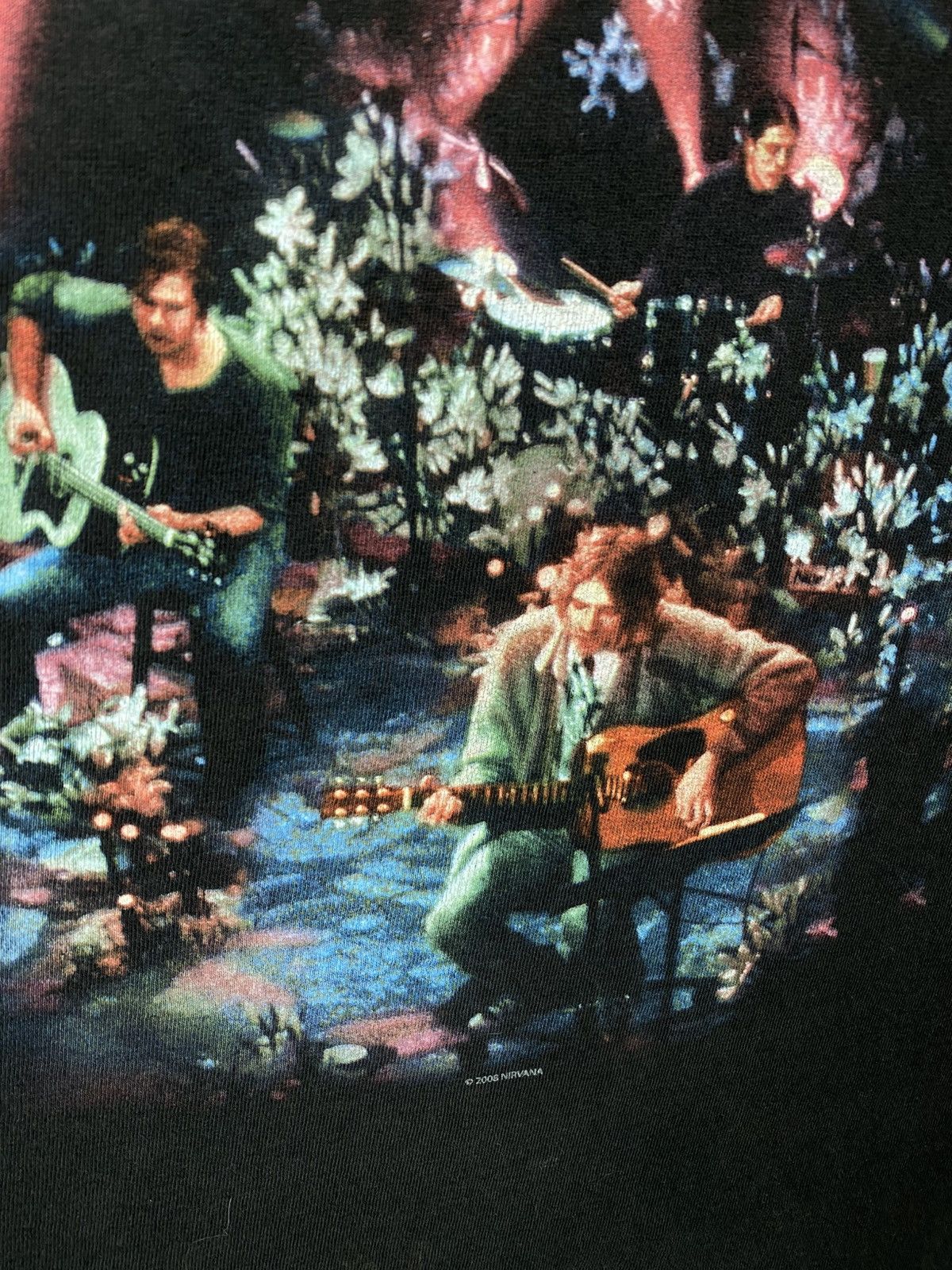 Nirvana 🎸Vintage 2006 T-Shirt Nirvana Kurt Cobain Unplugged Photo🎸 Size US S / EU 44-46 / 1 - 4 Thumbnail