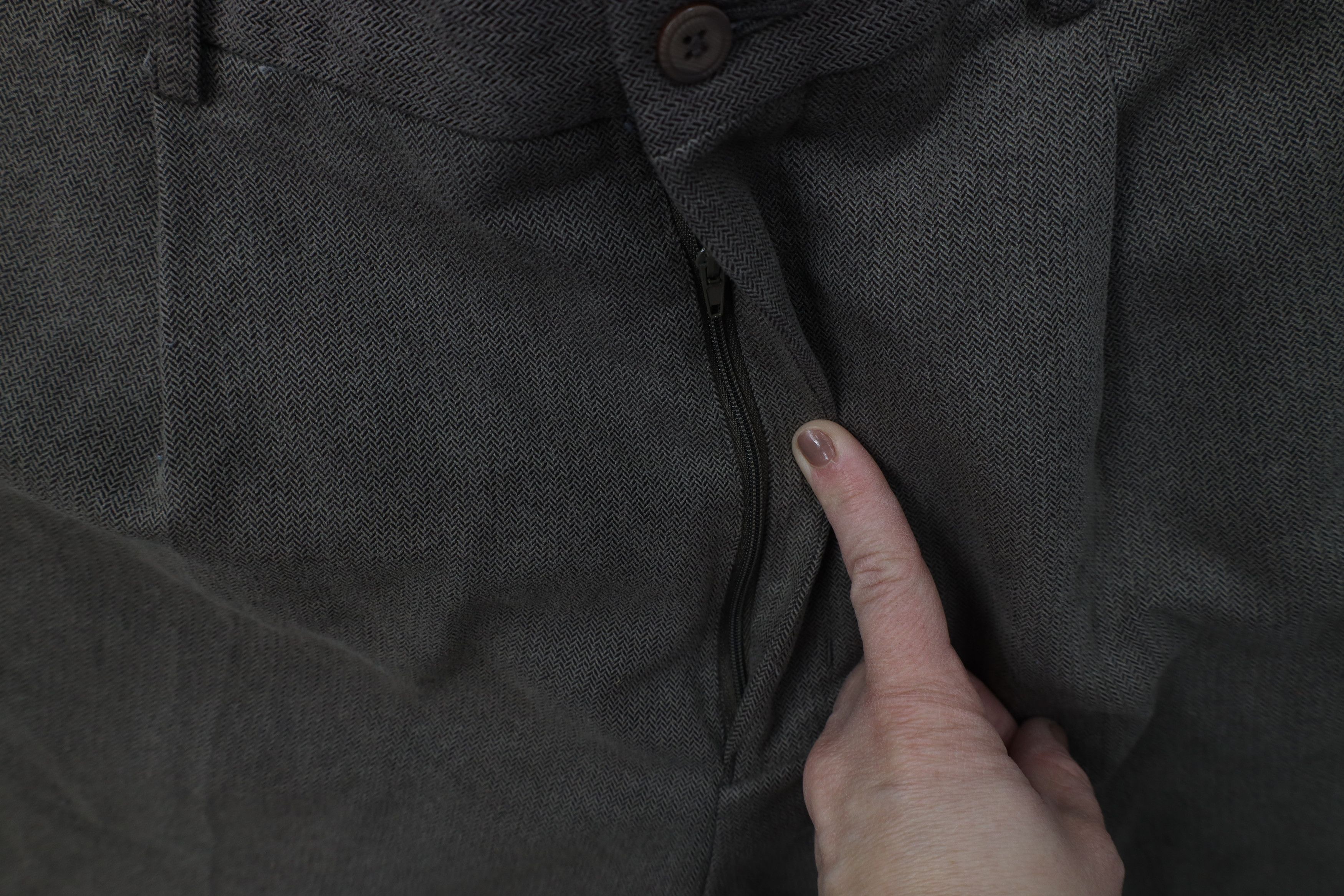 Vintage Vintage 90s Streetwear Herringbone Wide Leg Chino Pants Size US 34 / EU 50 - 6 Thumbnail