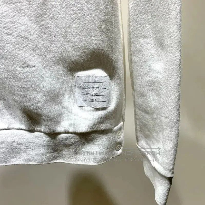 Thom Browne Thom Browne White Cotton Men's Sweatshirt . Size US M / EU 48-50 / 2 - 2 Thumbnail