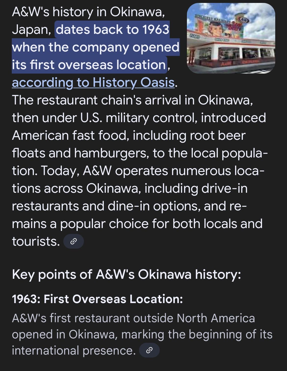 Garment Reproduction of Workers Vintage A&W OKINAWA JAPAN Trucker Hat Roy Allen Frank Wright Size ONE SIZE - 11 Thumbnail