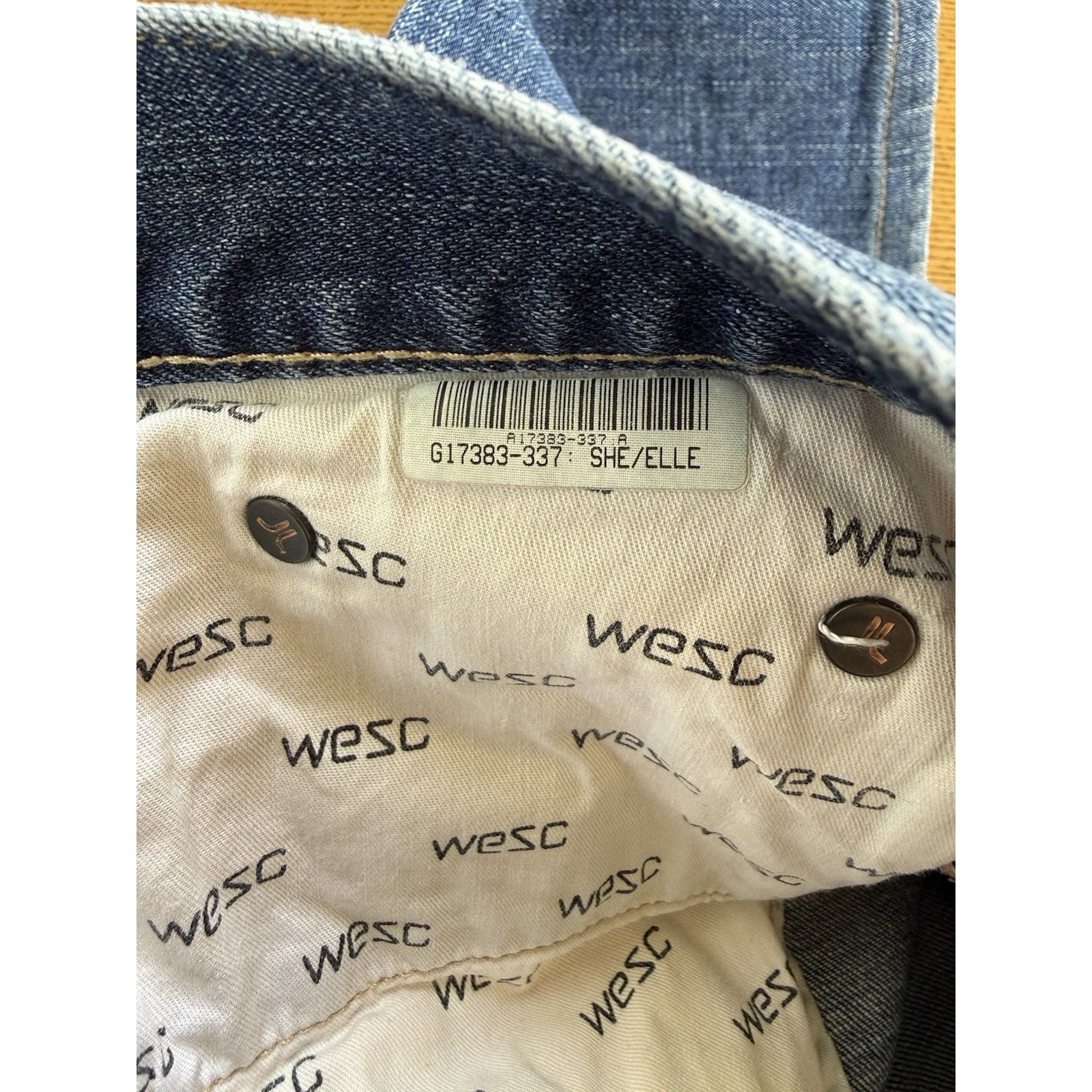 WeSC WeSC Women’s Low Rise Jeans 32x29 Blue Denim Medium Wash EUC Size 32" / US 10 / IT 46 - 6 Thumbnail