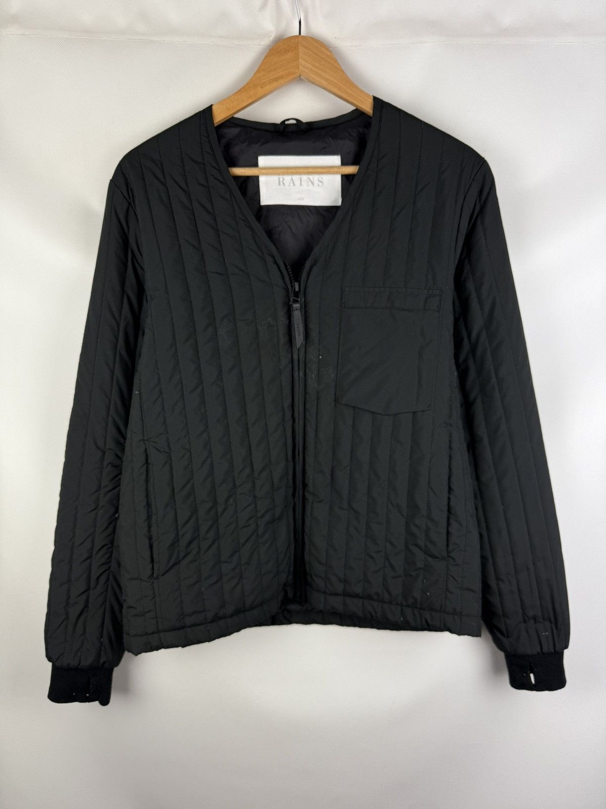 Rains Rains Unisex Nylon Quilted Full Zip Layer Jacket Size Xs / S Size US XS / EU 42 / 0 - 2 Thumbnail