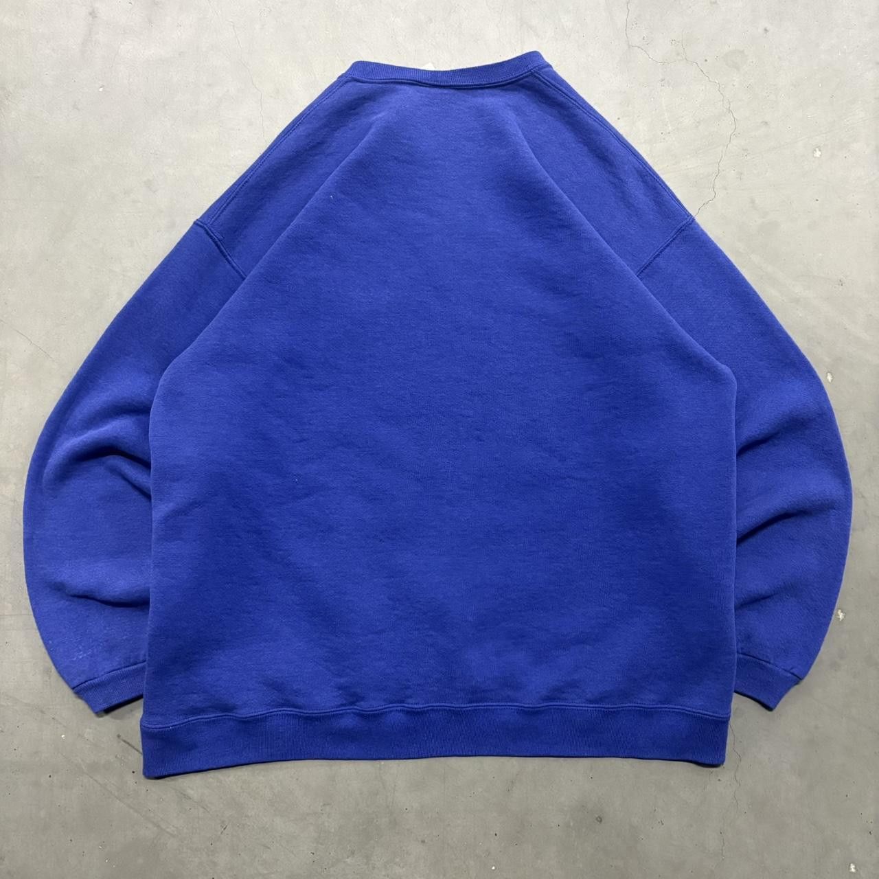Russell Athletic Crazy Vintage Y2K/2000s Blank 90s Blue Russell Athletic Made in USA Sweatshirt Crewneck! Size US XL / EU 56 / 4 - 3 Thumbnail