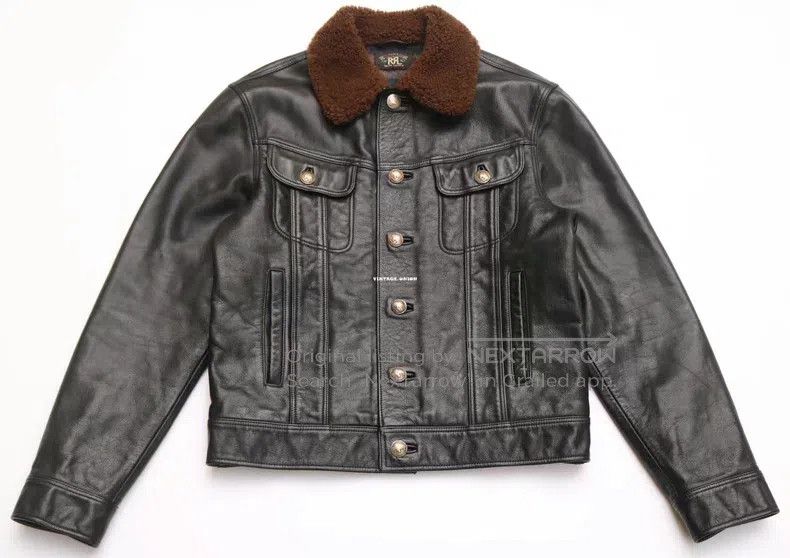 RRL Ralph Lauren RRL Ralph Lauren Vintage distressed buffalo leather silver Size US M / EU 48-50 / 2 - 1 Thumbnail