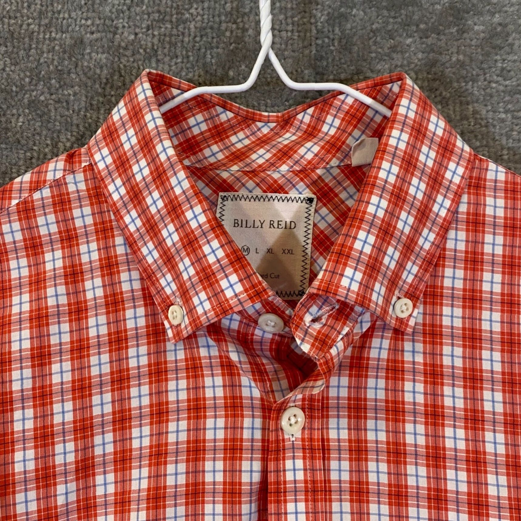 Billy Reid Billy Reid Shirt Mens Medium Red White Plaid Button-Down Dress Top L/S Shirt Mens Regular Multicolor Plaid Billy Reid Button-Up Top L/S Size US M / EU 48-50 / 2 - 2 Thumbnail