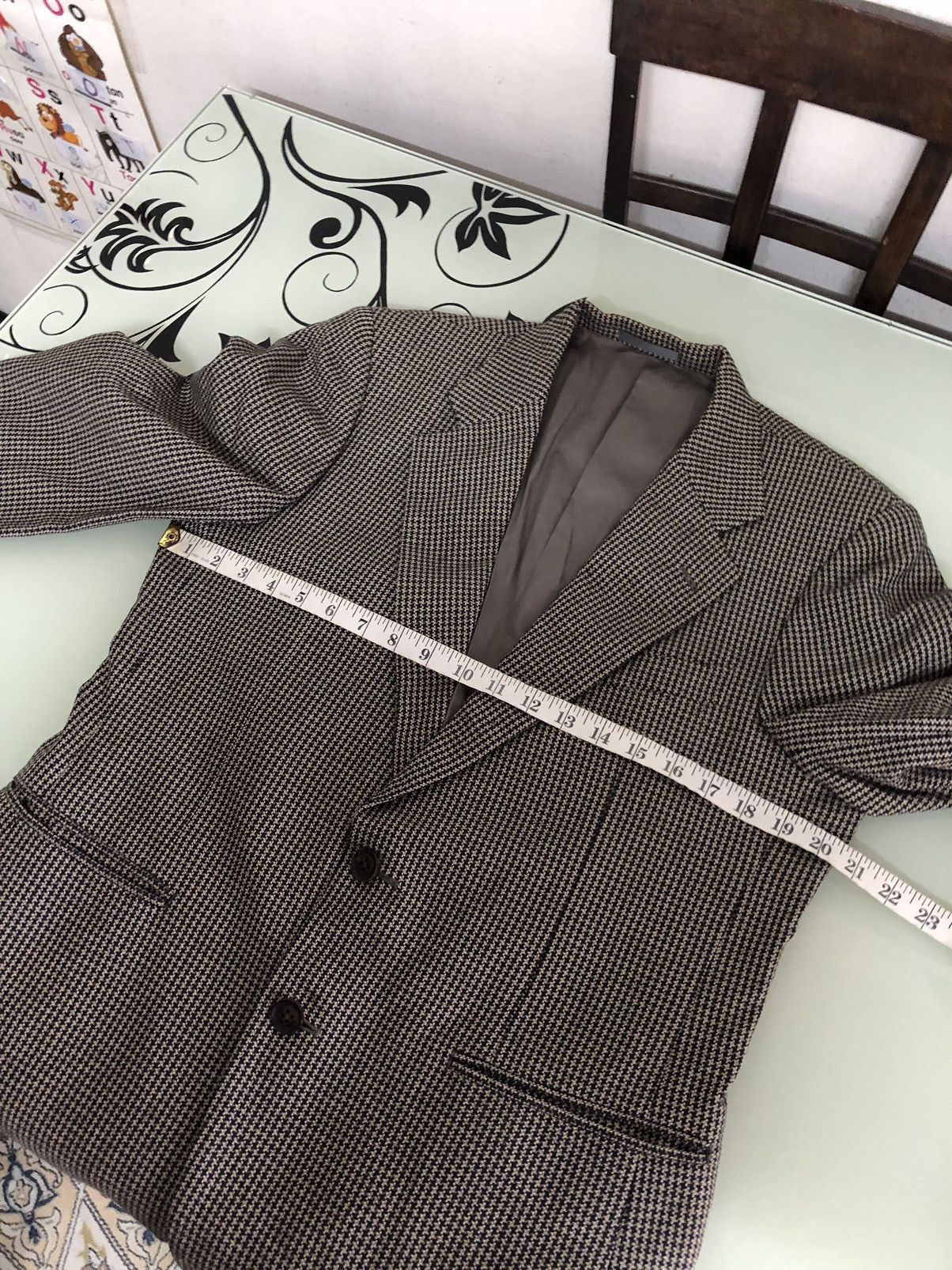 Burberry Vtg Burberry Tweed Wool Checked Single Breasted Blazer Size US M / EU 48-50 / 2 - 22 Thumbnail