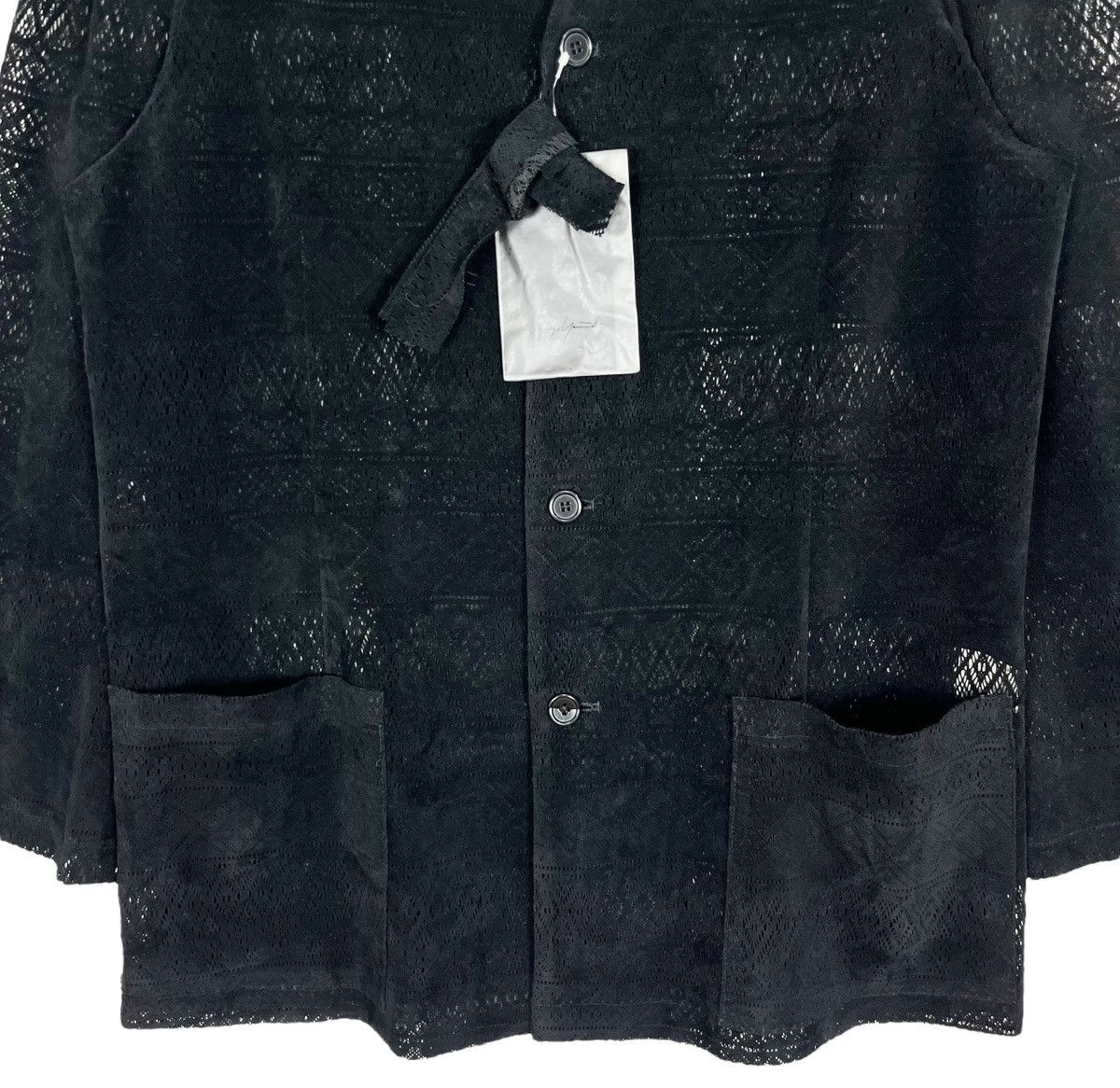 Designer × Yohji Yamamoto Yohji Yamamoto Pour Homme See Through Lace Jacket Size US M / EU 48-50 / 2 - 4 Thumbnail