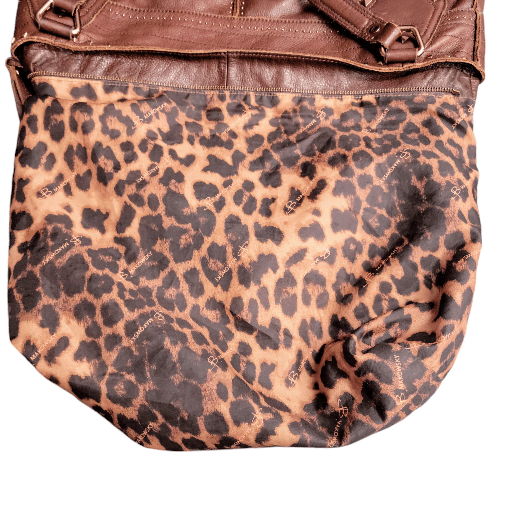 Other B Makowski Large Brown Leather Hobo Shoulder Bag Size ONE SIZE - 10 Thumbnail