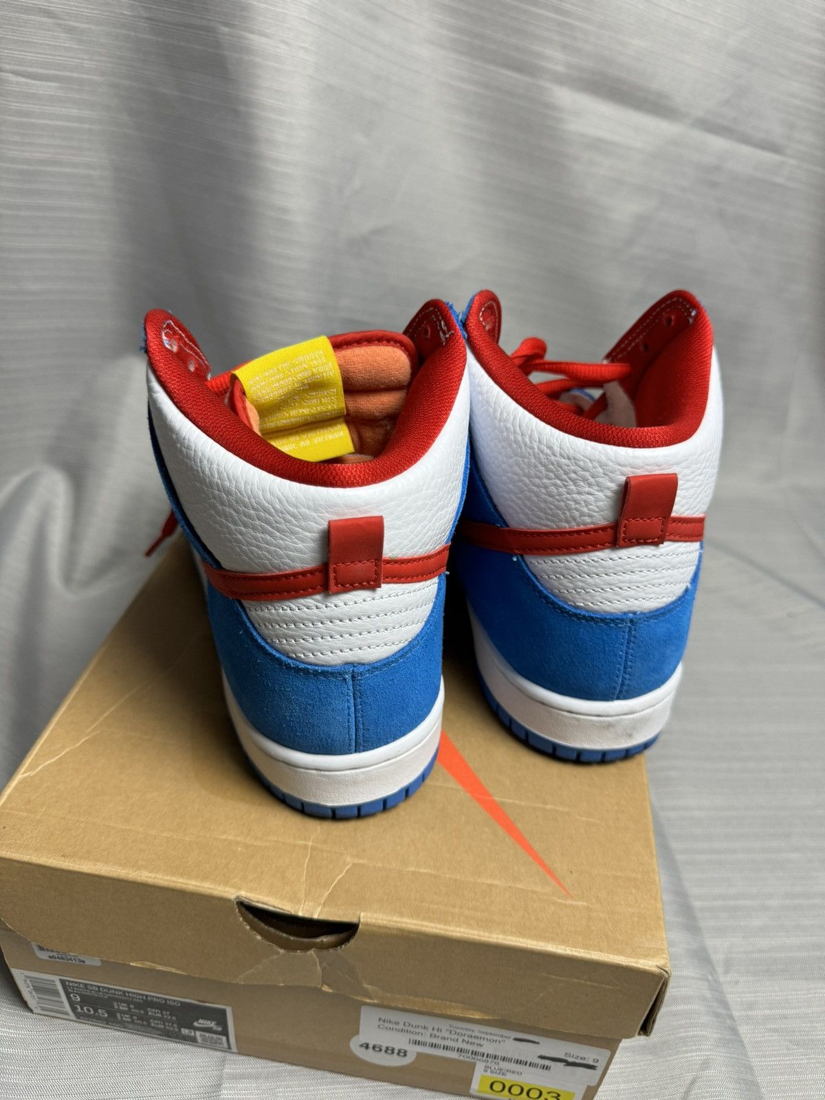 Nike Nike SB Dunk Hi “Doraemon” 2020 Size US 9 / EU 42 - 6 Thumbnail