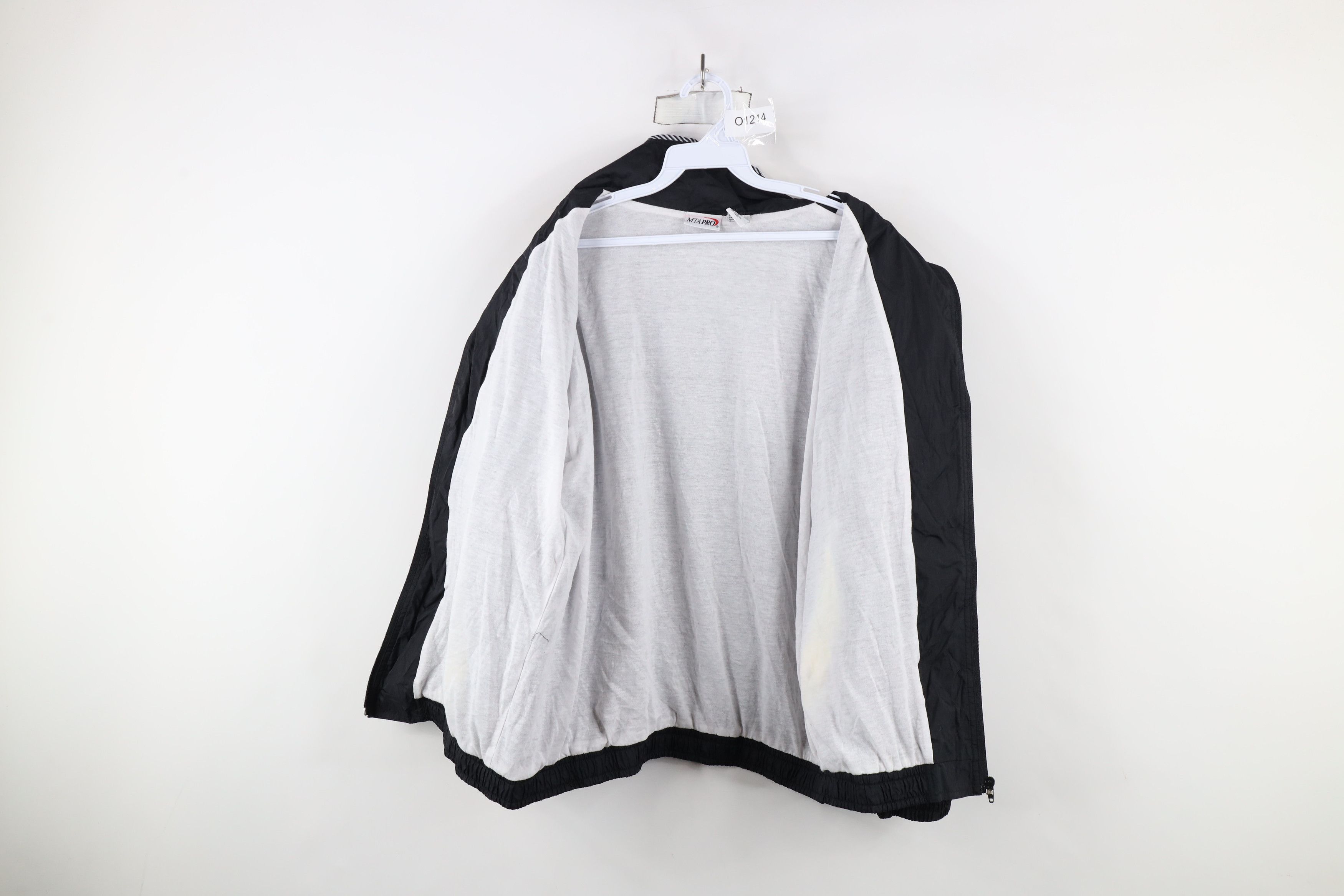 Vintage Vintage 90s Streetwear Full Zip Windbreaker Jacket Black Size XL / US 12-14 / IT 48-50 - 10 Thumbnail