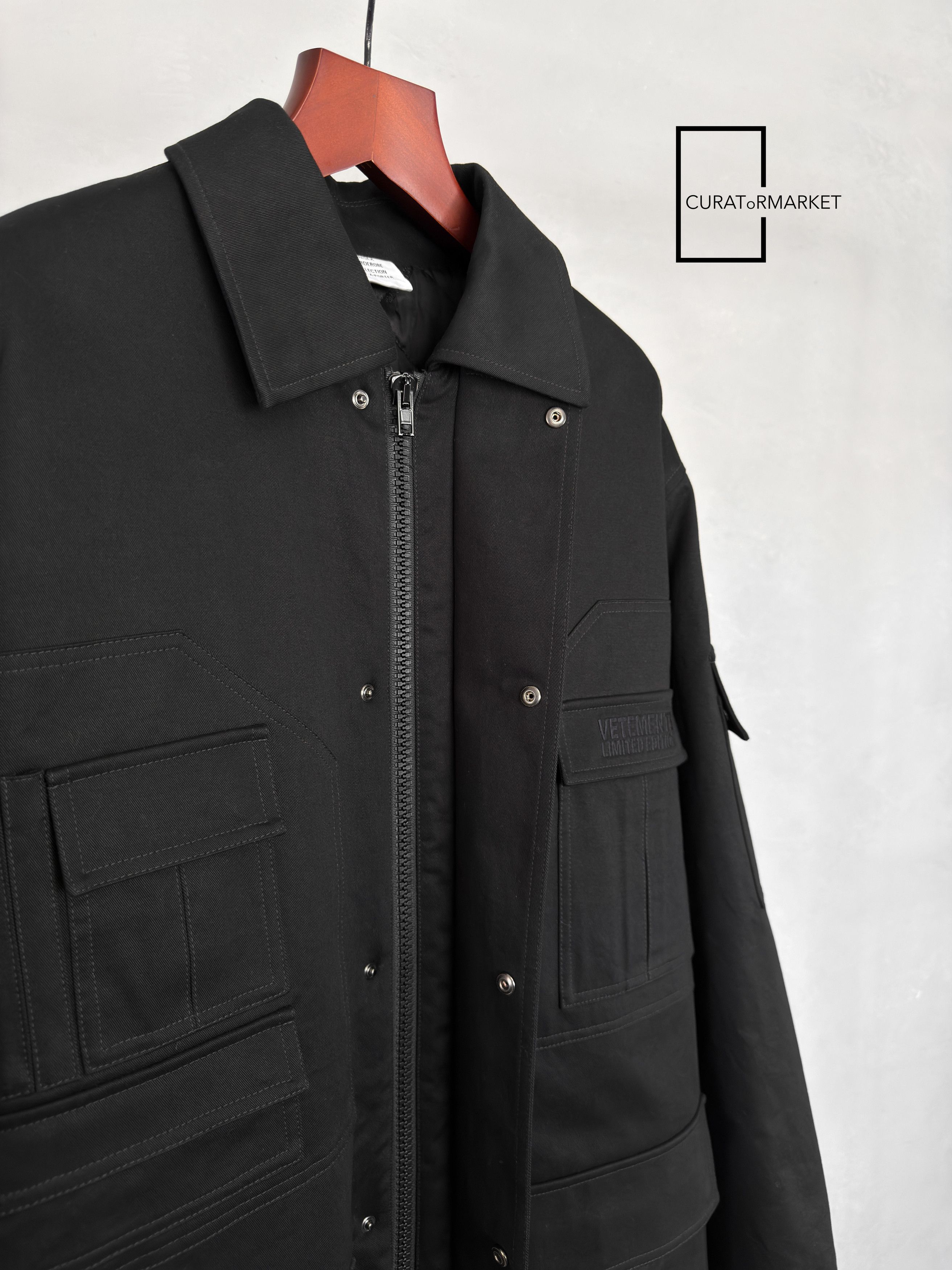 Vetements GRAIL Multi Cargo Back Pocket Zip Army Blackout Parka FW24 Size US S / EU 44-46 / 1 - 7 Thumbnail