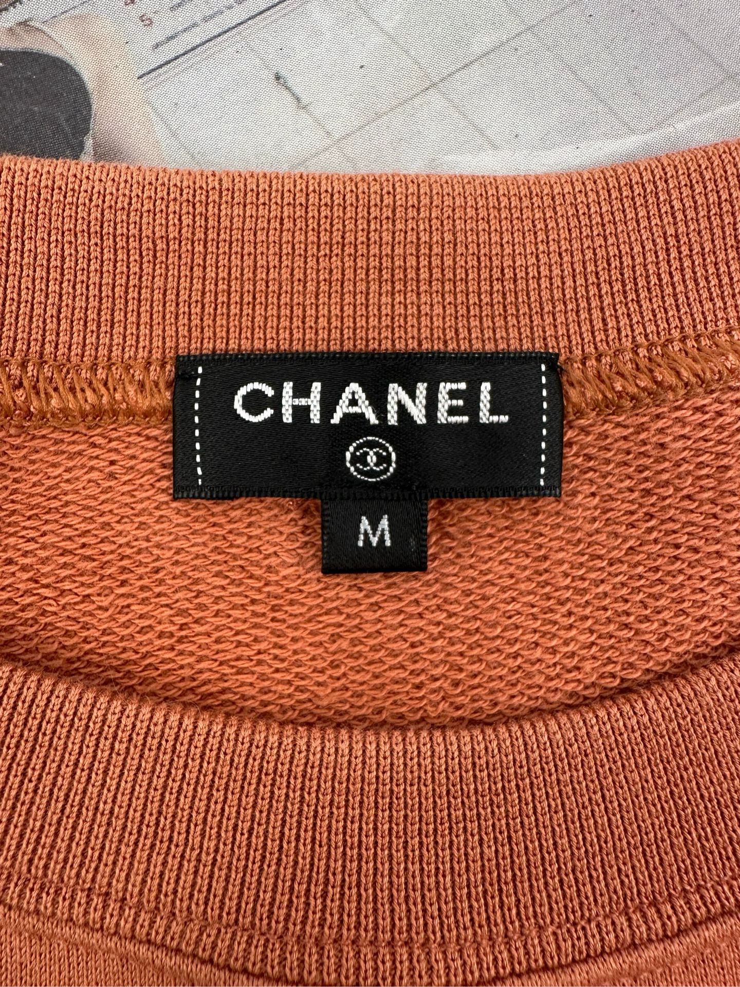 Chanel Chanel Greek CC Gold Logo Short Top Women's Orange Size M / US 6-8 / IT 42-44 - 8 Thumbnail
