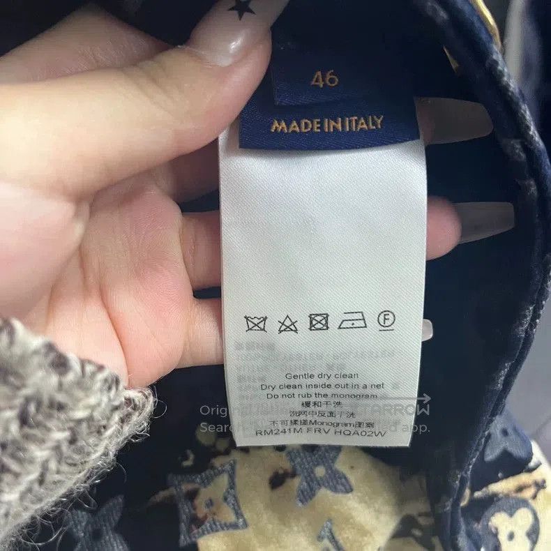 Black Louis Vuitton Casual Denim Jacket.