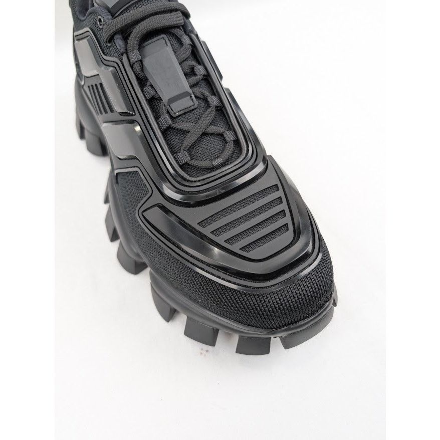 Prada o1rshd1 Cloudbust Thunder Rubber Knit Sneakers in Nero Size US 12 / EU 45 - 5 Thumbnail