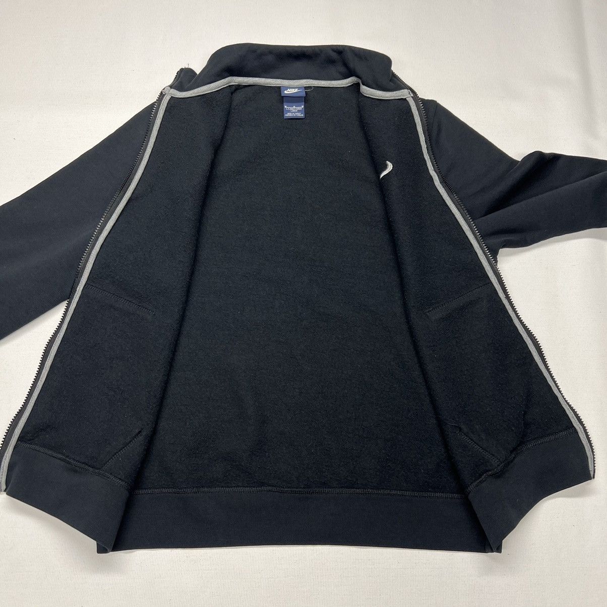 Nike Nike Sweatshirt Black Full Zip Mock Neck Swoosh Turkey Made Size US M / EU 48-50 / 2 - 7 Thumbnail