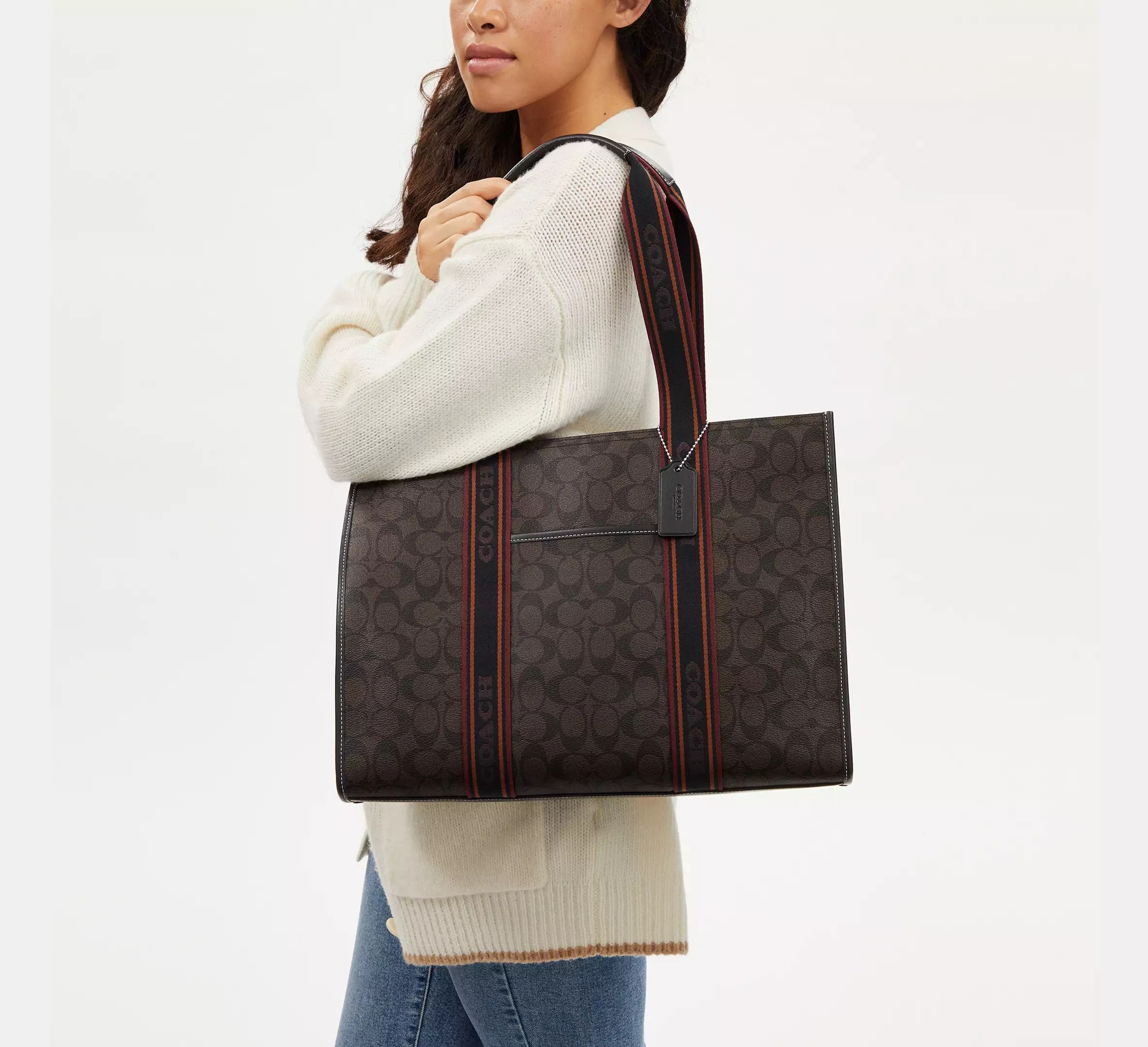 Coach Large Smith Tote Bag In Signature Canvas CM865 Size ONE SIZE - 2 Thumbnail