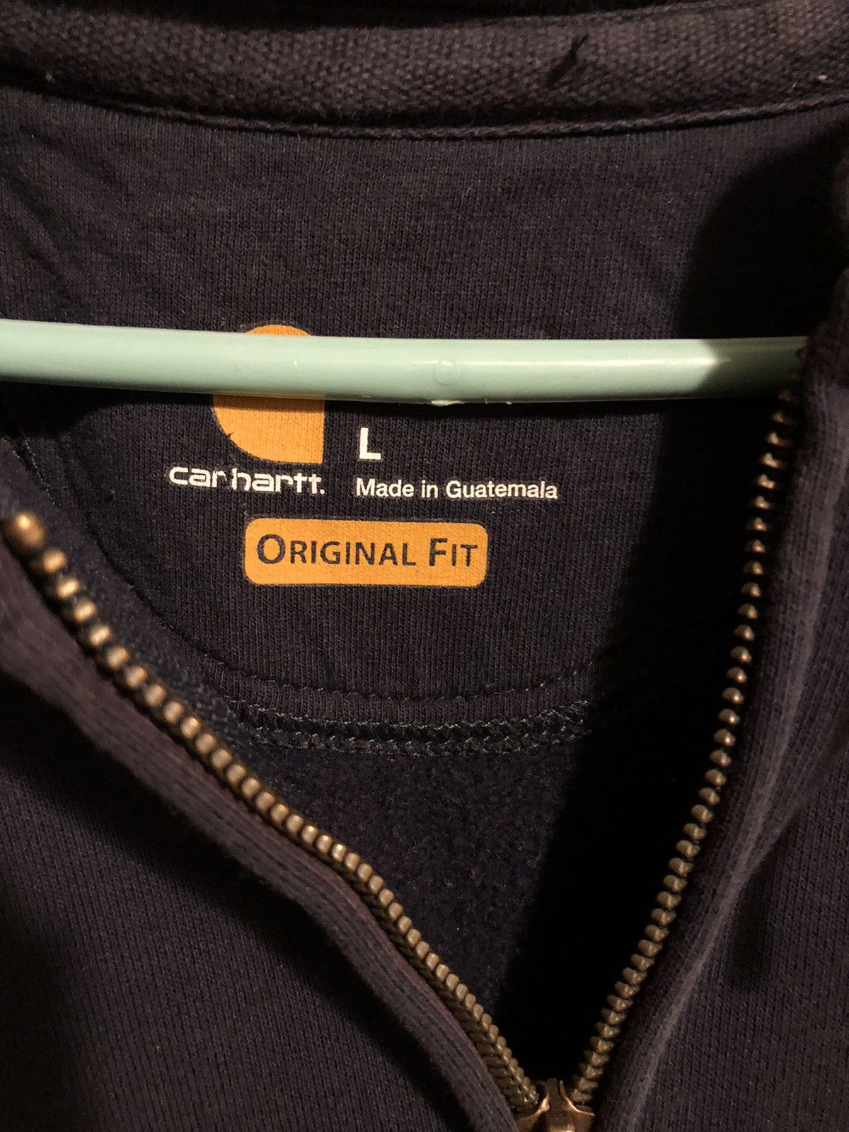 Carhartt × Vintage Carhartt Full Zip Embroidered Heavyweight Hoodie Size US L / EU 52-54 / 3 - 7 Thumbnail