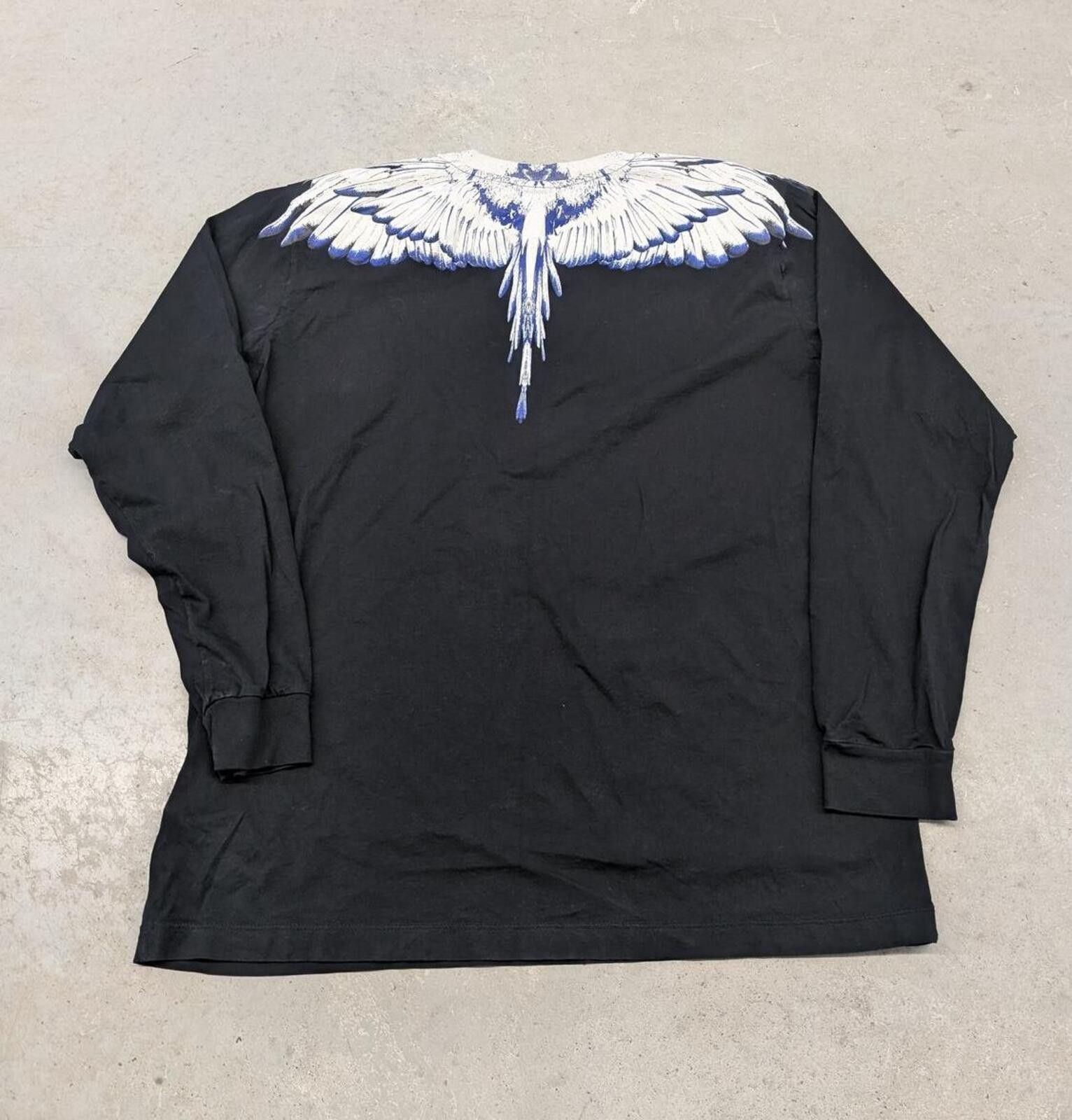 Other Marcelo Burlon Long Sleeve Black Blue Wings County Of Milan Size US XXL / EU 58 / 5 - 2 Thumbnail