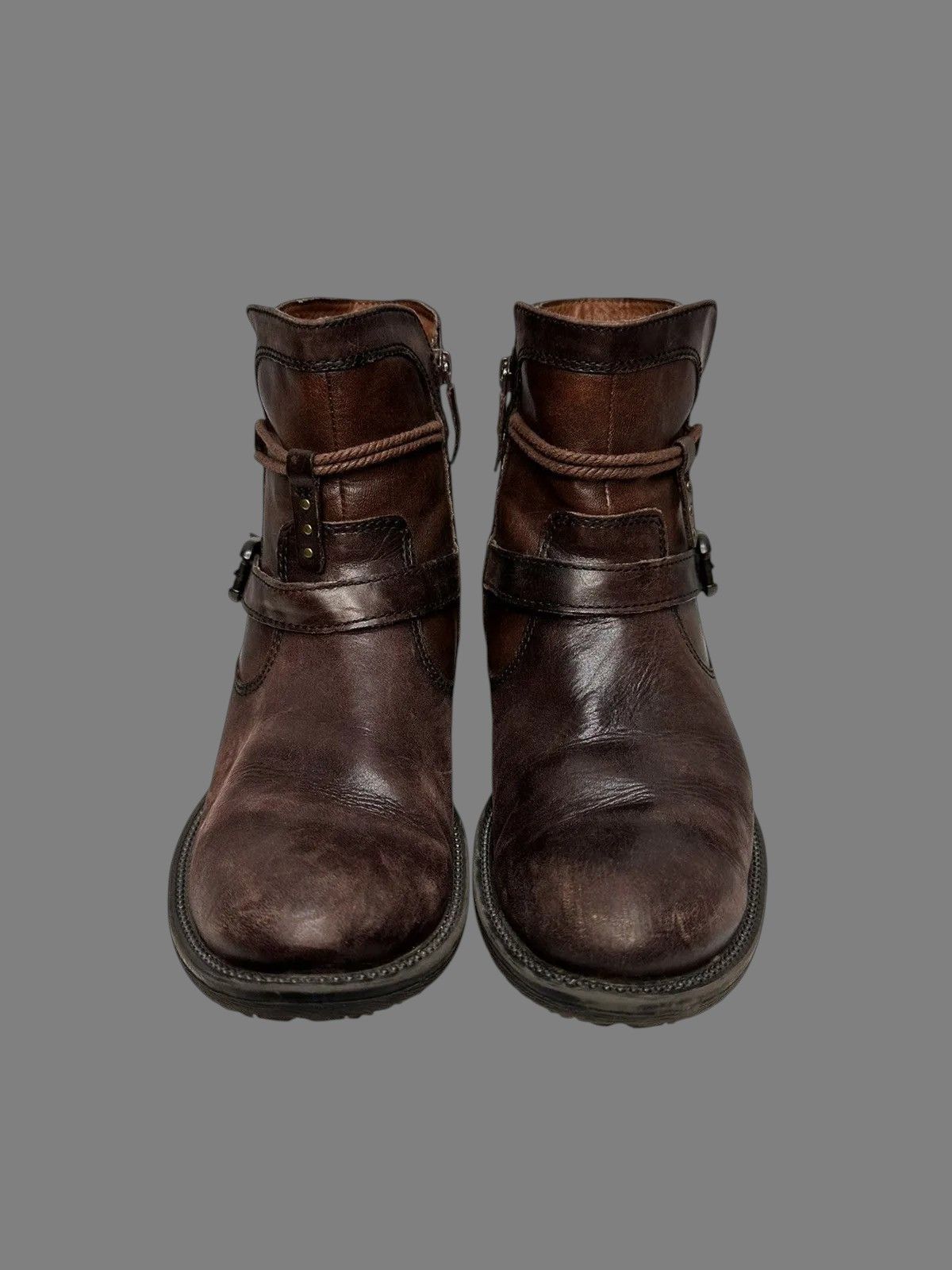 Guidi Vintage DIRK BIKKEMBERGS STYLE Leather Boots Isay Miyake Size US 7 / EU 40 - 4 Thumbnail