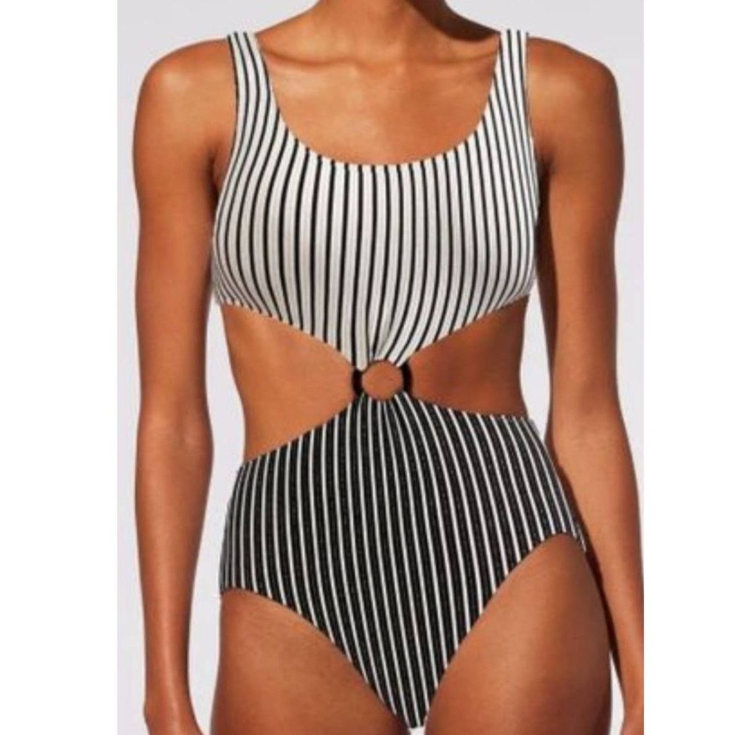 Free People New Free People Solid&Striped The Bailey One-Piece Swimsuit Size M / US 6-8 / IT 42-44 - 4 Thumbnail
