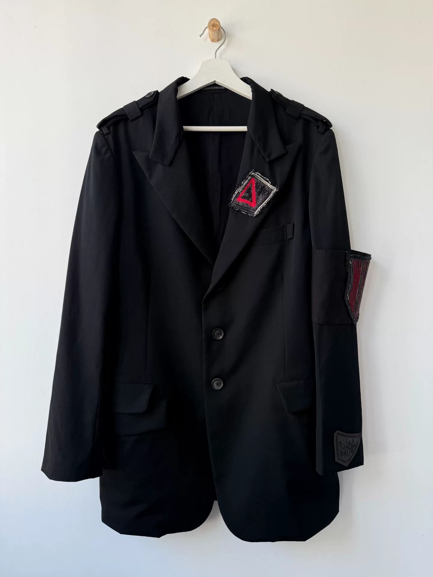 Yohji Yamamoto Yohji Yamamoto Black Wool Smoking Jacket Size US L / EU 52-54 / 3 - 1 Thumbnail