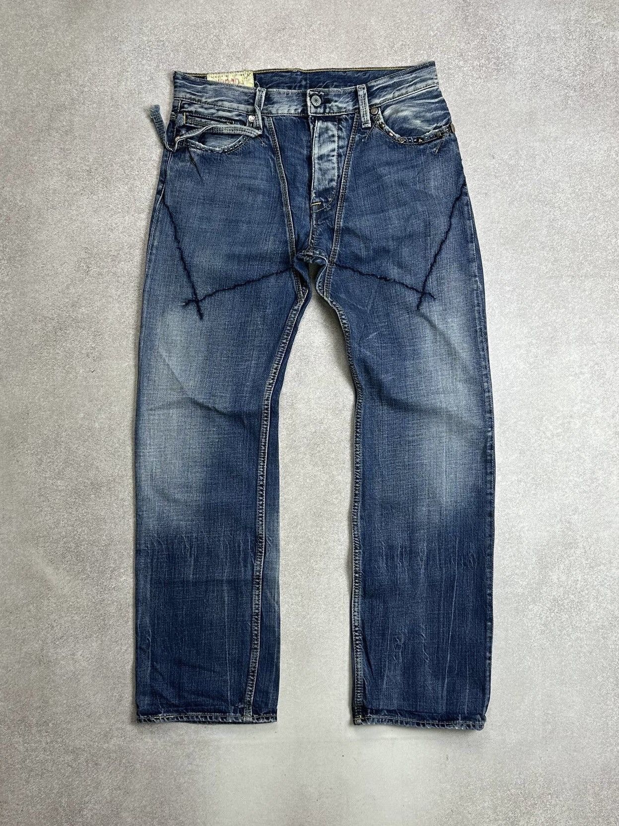 Japanese Brand Vintage Japrag Japanese Grunge Avantgarde Baggy Jeans Rare Size US 30 / EU 46 - 1 Thumbnail