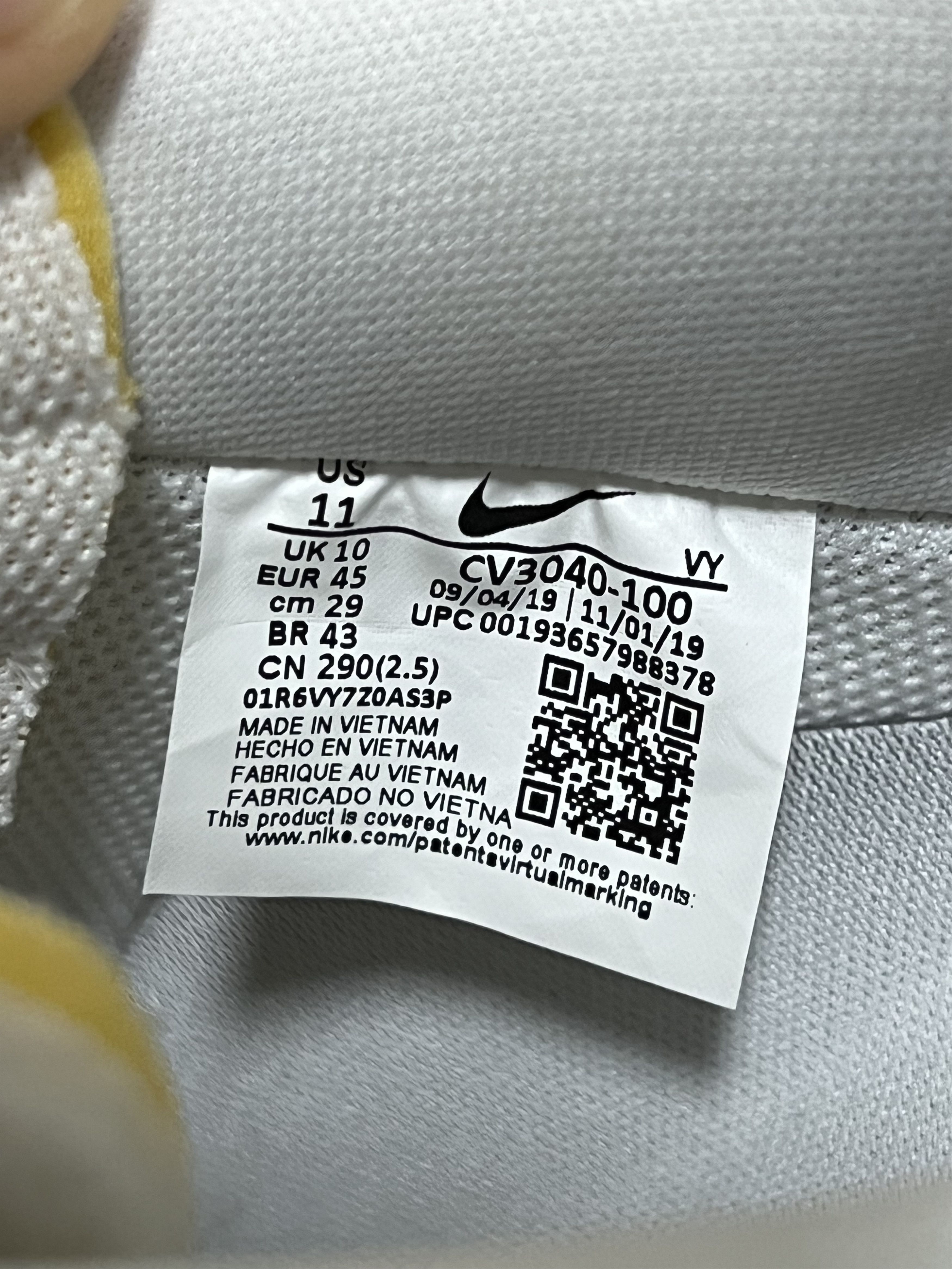 Nike 💚 2020 Nike Air Force 1 LV8 "DNA" White/White-Sail-Black Size US 11 / EU 44 - 8 Thumbnail
