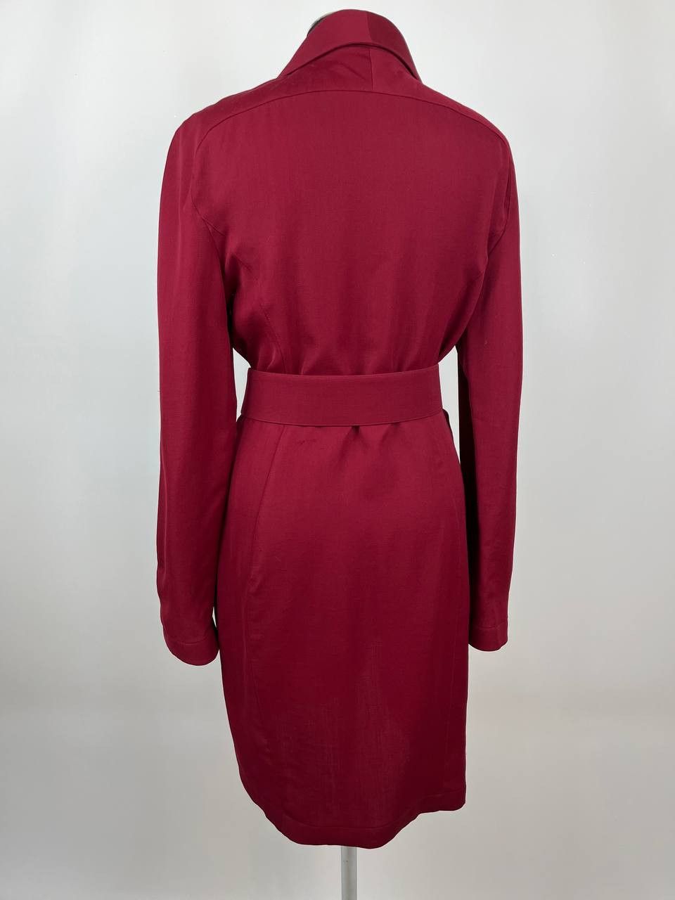 Thierry Mugler Archive Thierry Mugler Paris Burgundy Wool Blazer Dress Size M / US 6-8 / IT 42-44 - 3 Thumbnail