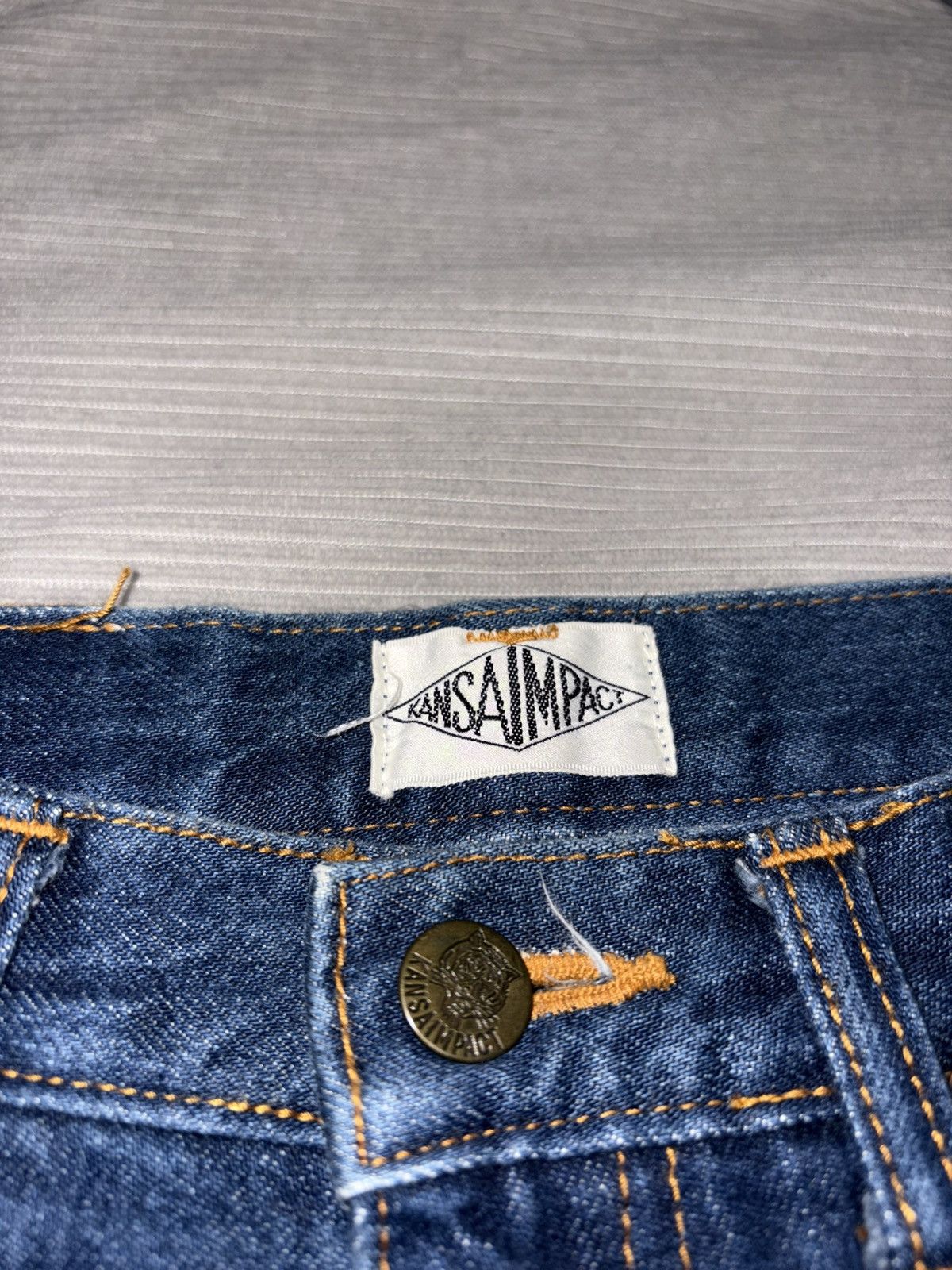 Kansai Yamamoto 90s Kansai Impact Dragon Tiger Embroidery Jeans Y2k Vintage Size US 28 / EU 44 - 5 Thumbnail