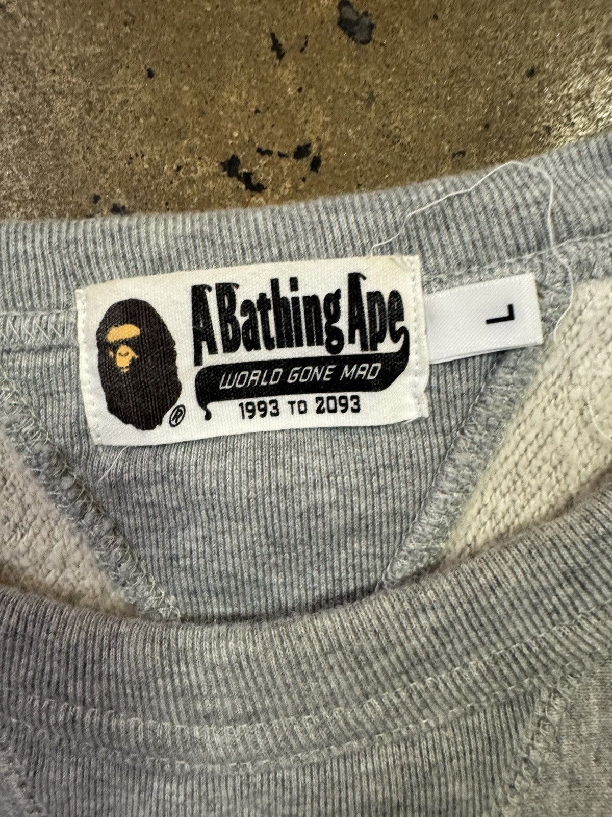 Bape FW22 Grey/Rainbow Bape STA Sweatshirt Size US L / EU 52-54 / 3 - 2 Thumbnail