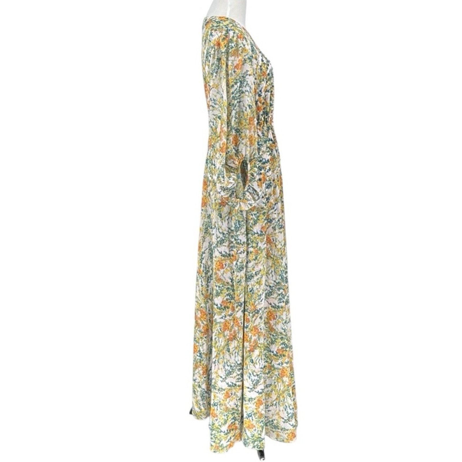 Sachin & Babi Sachin & Babi Aria Long Sleeve Beaded Floral Dress Size 2 Size XS / US 0-2 / IT 36-38 - 5 Thumbnail