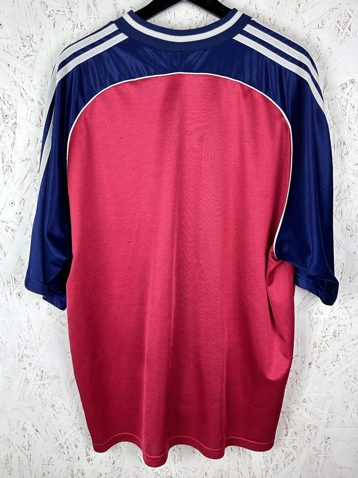 Adidas 90s Vintage Adidas Soccer Football Template Big Logo Jersey Size US XXL / EU 58 / 5 - 5 Thumbnail