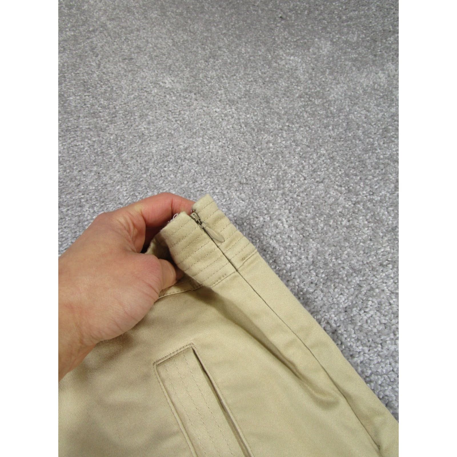 Vineyard Vines VINTAGE Vineyard Vines Skirt Women’s Size 8 Beige Cotton Spandex Mini Casual Party Girl's Size 30" / US 8 / IT 44 - 2 Thumbnail