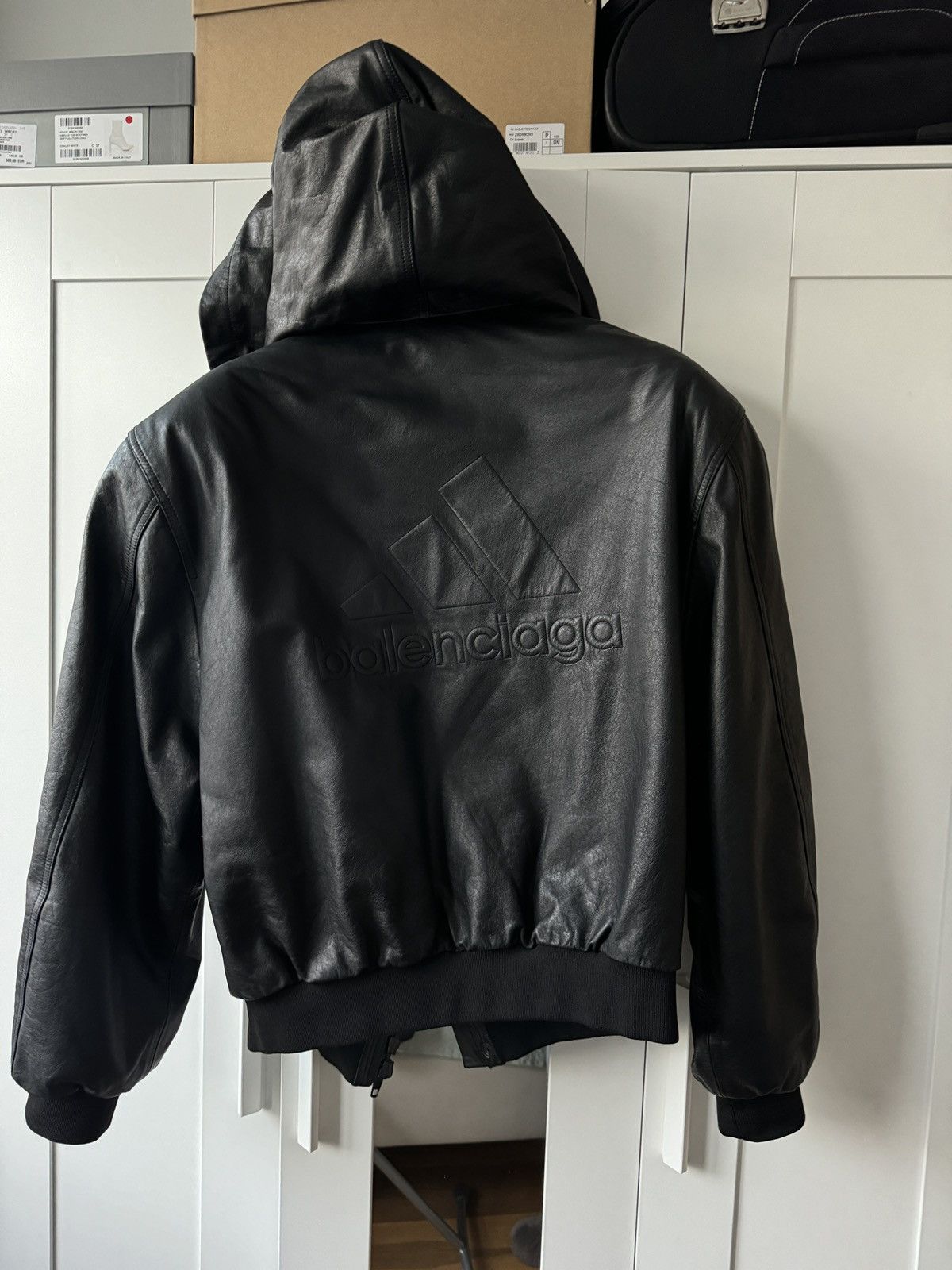 Adidas × Balenciaga Leather bomber Balenciaga X Adidas Size US M / EU 48-50 / 2 - 12 Thumbnail