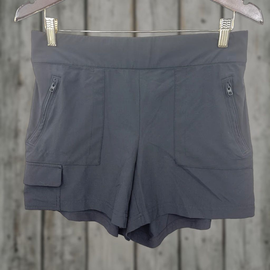 Athleta Athleta Shorts Women's 8 Black Pockets Zipper Elastic Waist Pull On Preppy Shirt Womens Athletic Outdoor Sports 8 Black Nylon blend Size 30" / US 8 / IT 44 - 1 Thumbnail
