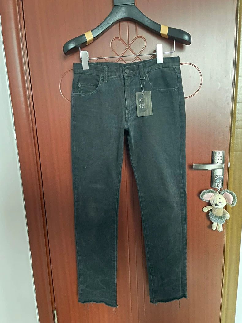 Number Nine Denim Pants with Cut Hem-dmc