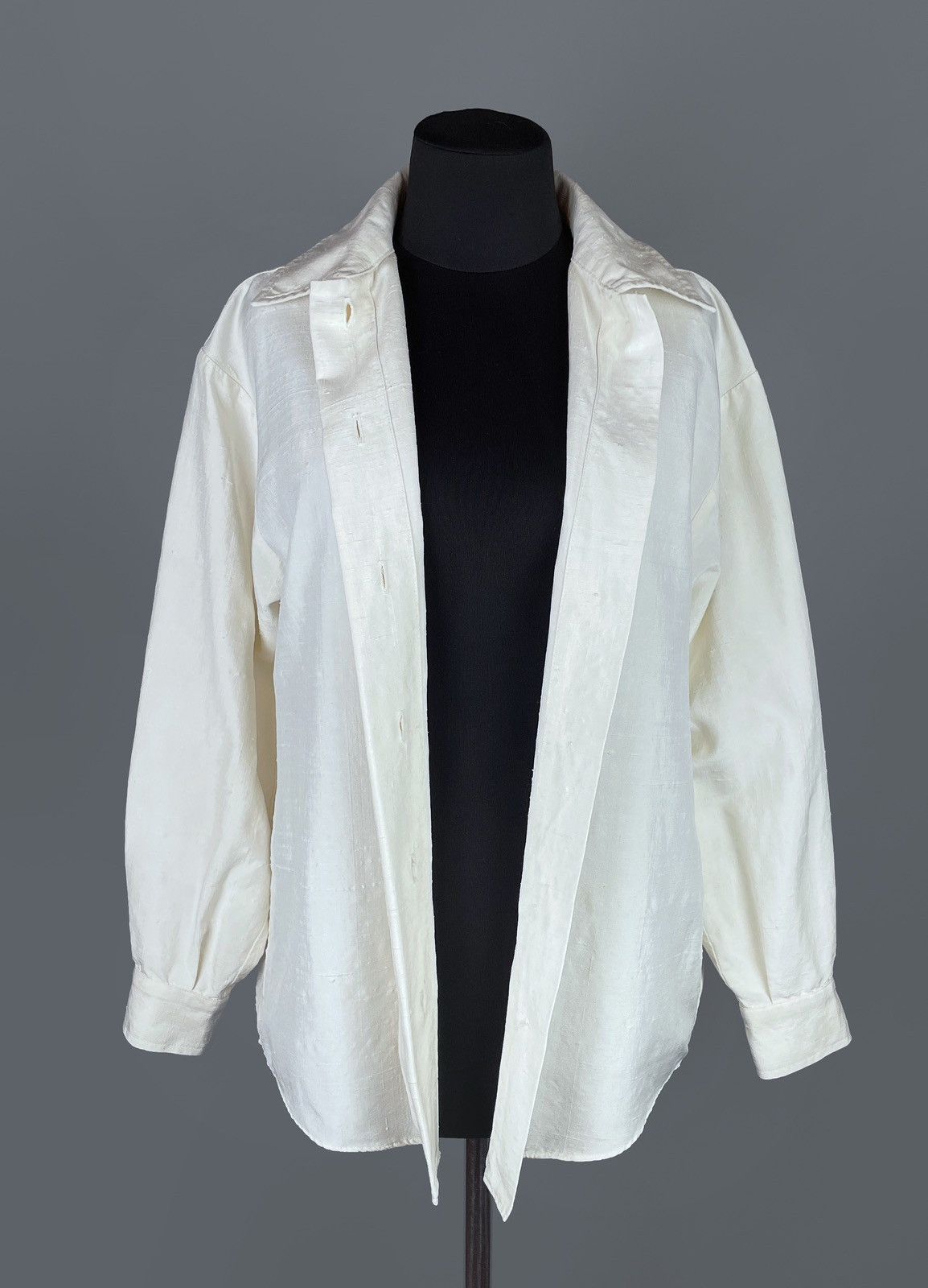 Vintage Vintage 80s Yves Saint Laurent Rive Gauche Linen Shirt Sz 38 Size S / US 4 / IT 40 - 7 Thumbnail