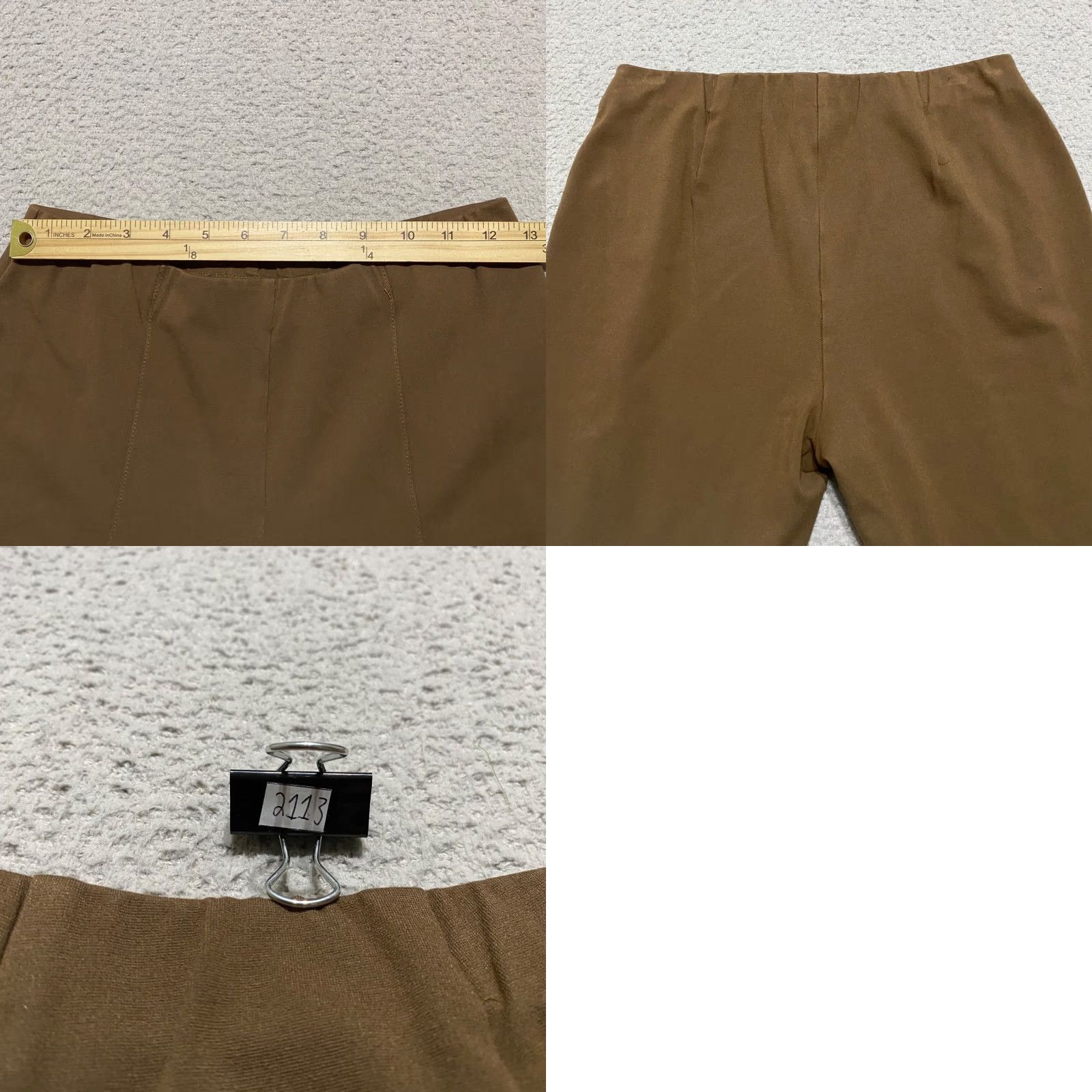 J. Jill J. Jill Womens Pants Leggings PS Brown Skinny Ponte Ankle Pull On Mid Rise Size 28" / US 6 / IT 42 - 8 Thumbnail