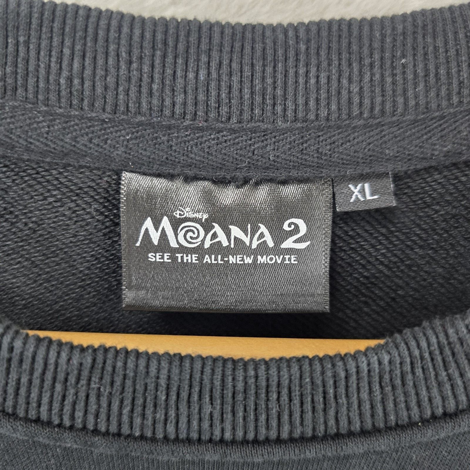 Disney Disney Moana 2 Sweatshirt Unisex XL Black Blue Movie Promo Size US XL / EU 56 / 4 - 5 Thumbnail