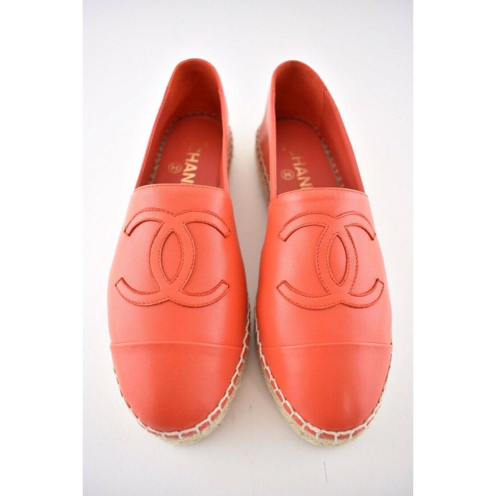 Chanel 19C Lambskin CC Logo Double Sole Espadrille Ballet Flat 35 Size US 5 / IT 35 - 1 Thumbnail