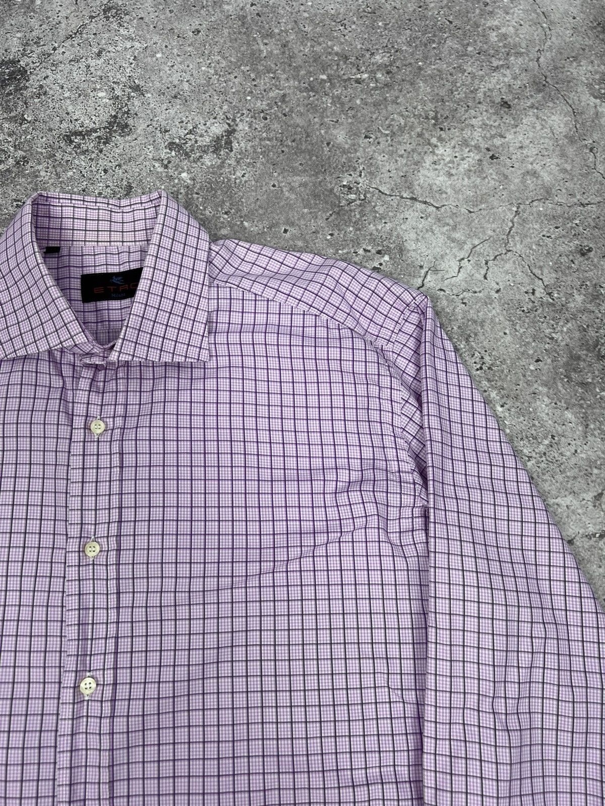 Etro ETRO Milano Check Shirt Button Up Long Sleeve Size US L / EU 52-54 / 3 - 6 Thumbnail